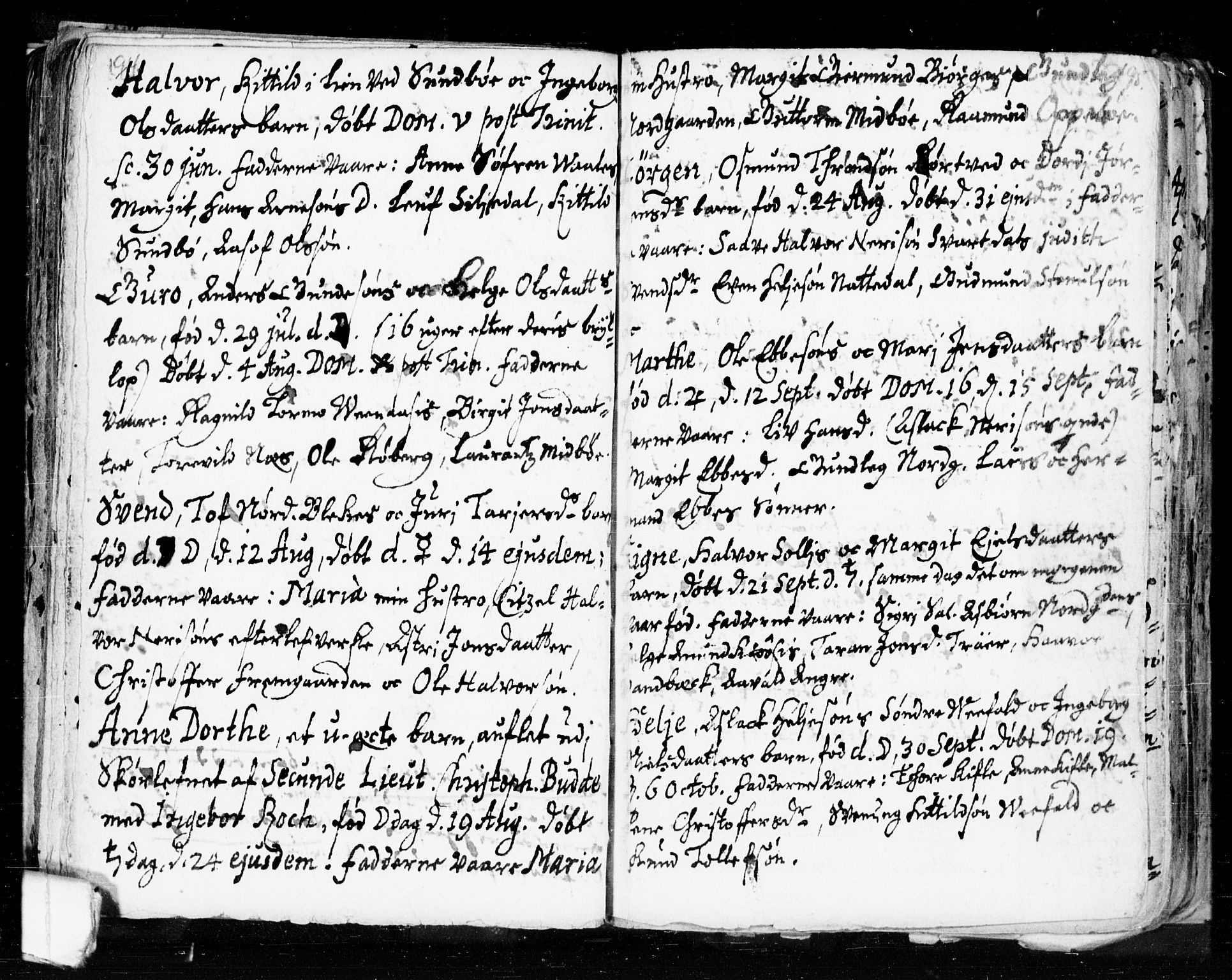 Seljord kirkebøker, SAKO/A-20/F/Fa/L0002: Parish register (official) no. I 2, 1689-1713, p. 194-195