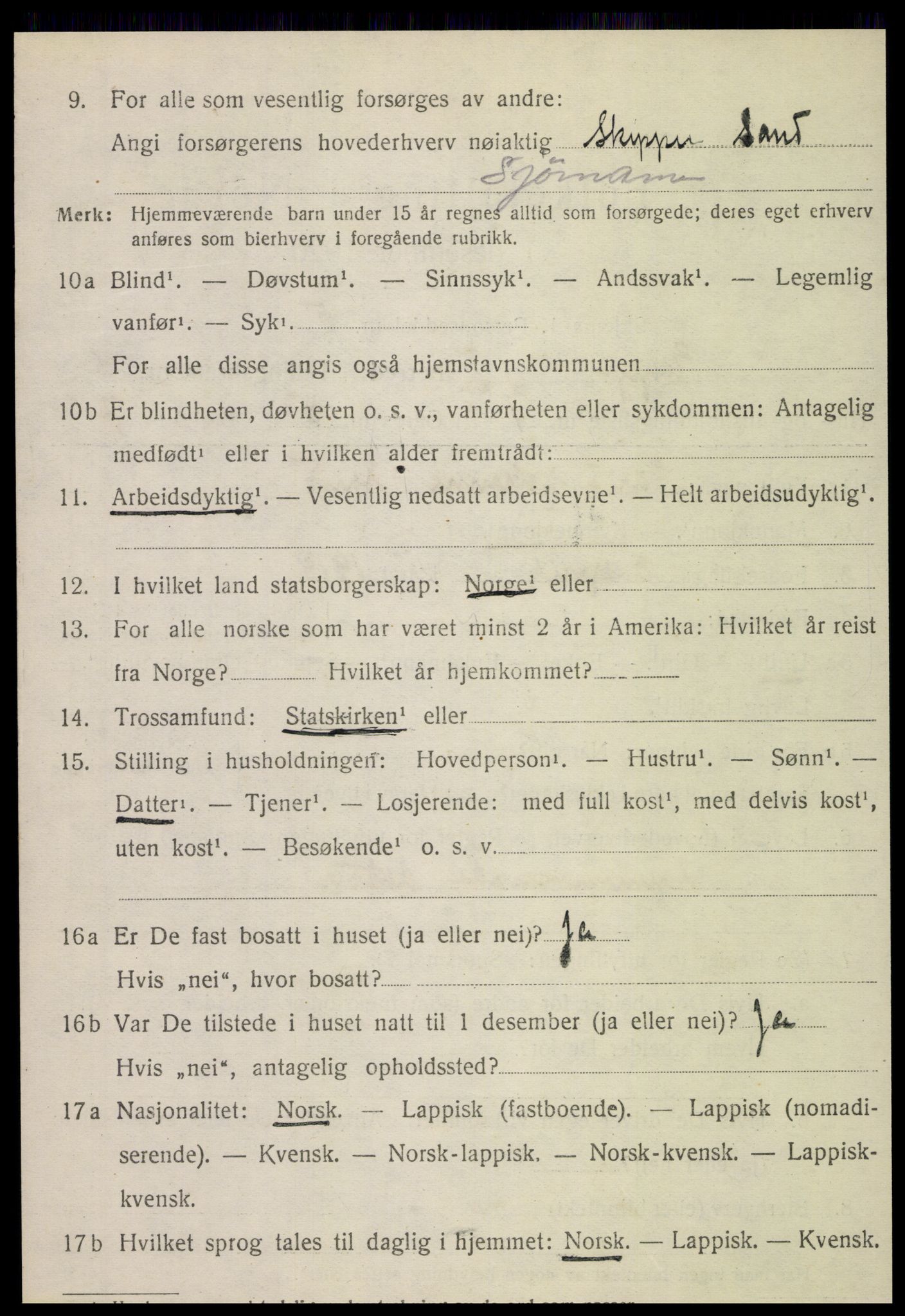 SAT, 1920 census for Egge, 1920, p. 3355