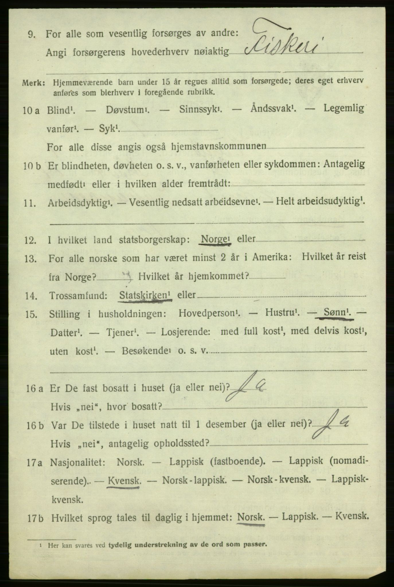 SATØ, 1920 census for Vardø rural district, 1920, p. 783