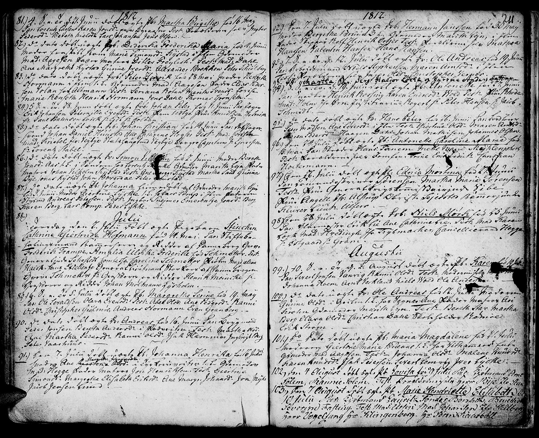 Ministerialprotokoller, klokkerbøker og fødselsregistre - Sør-Trøndelag, SAT/A-1456/601/L0039: Parish register (official) no. 601A07, 1770-1819, p. 211