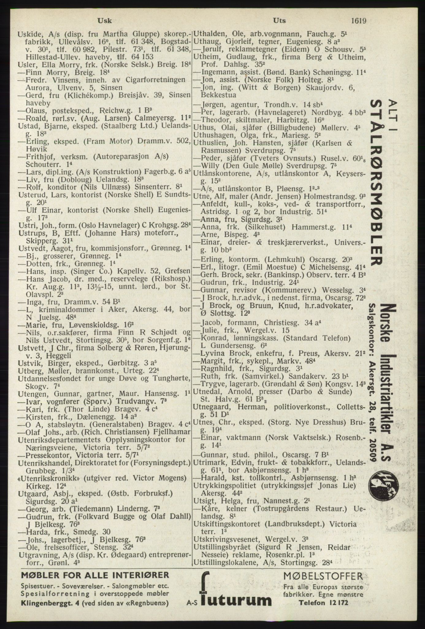Kristiania/Oslo adressebok, PUBL/-, 1940, p. 1637