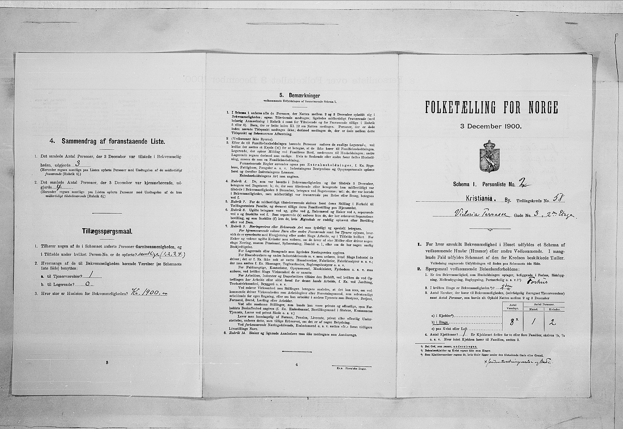 SAO, 1900 census for Kristiania, 1900, p. 112747