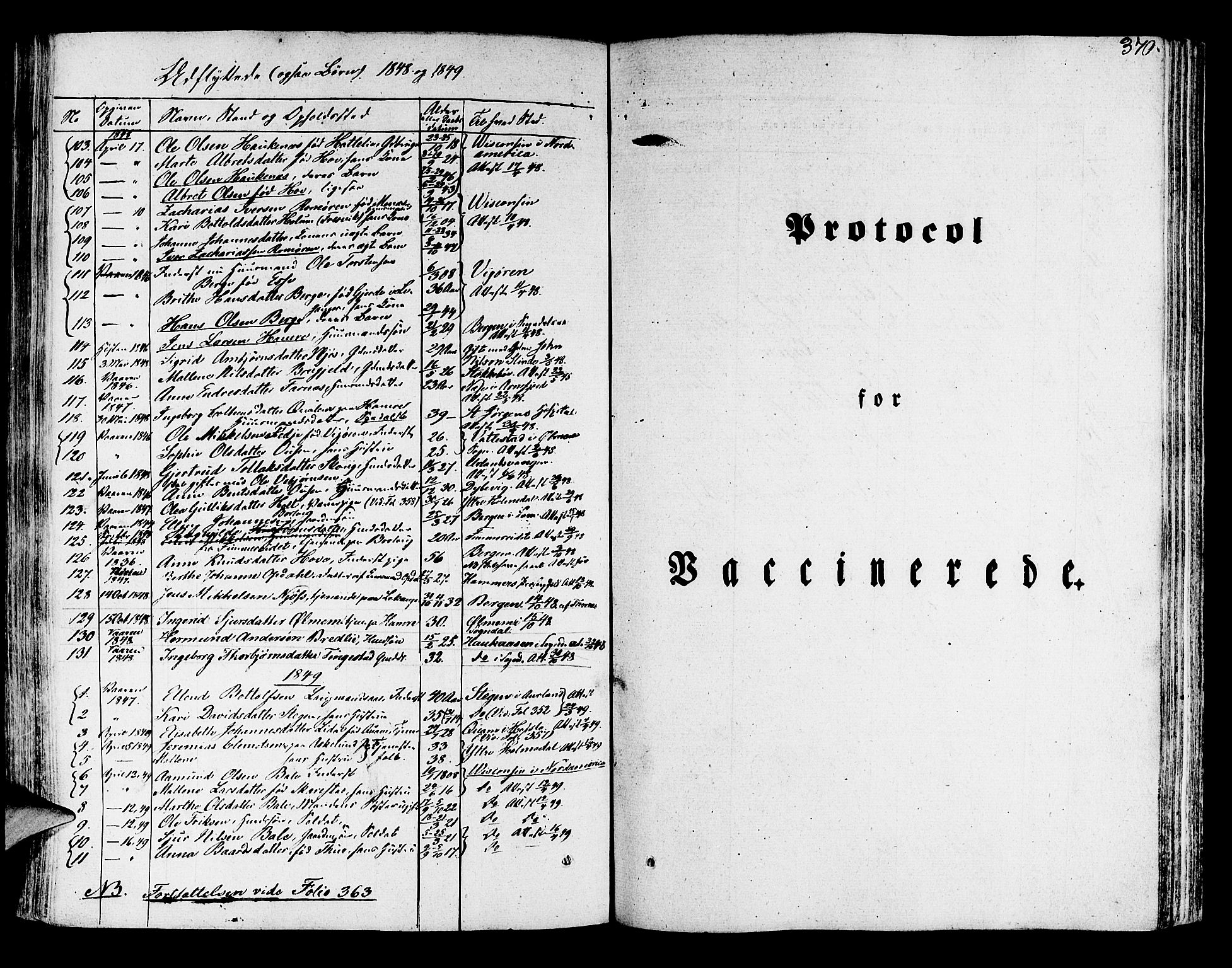 Leikanger sokneprestembete, AV/SAB-A-81001/H/Haa/Haaa/L0007: Parish register (official) no. A 7, 1838-1851, p. 370