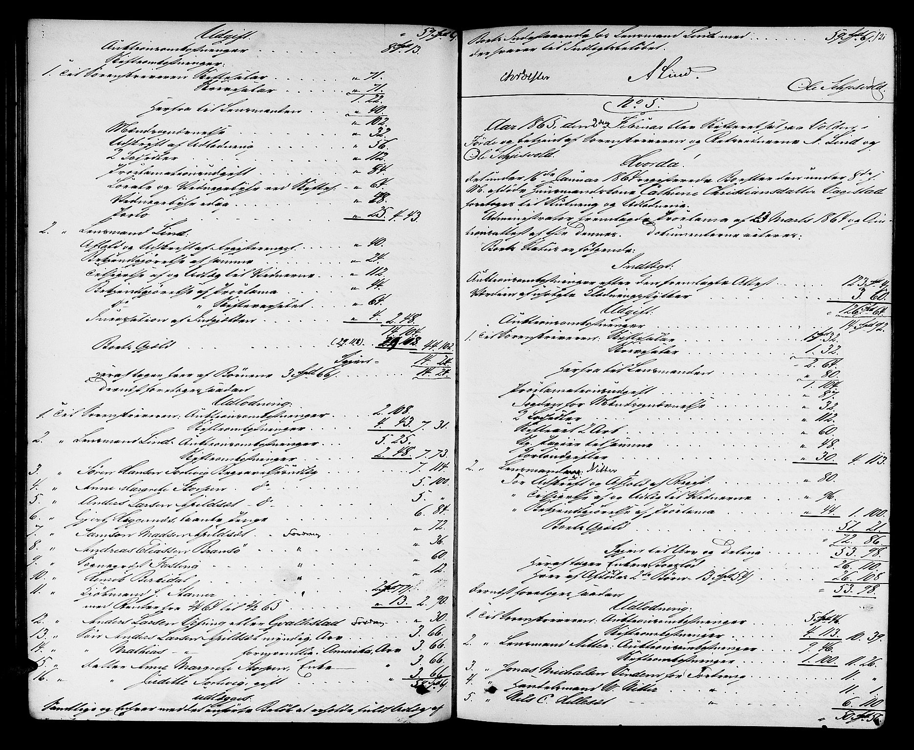 Sunnfjord tingrett, AV/SAB-A-3201/1/H/Hd/L0003: Skifteutlodningsprotokoll, 1863-1868, p. 120b-121a