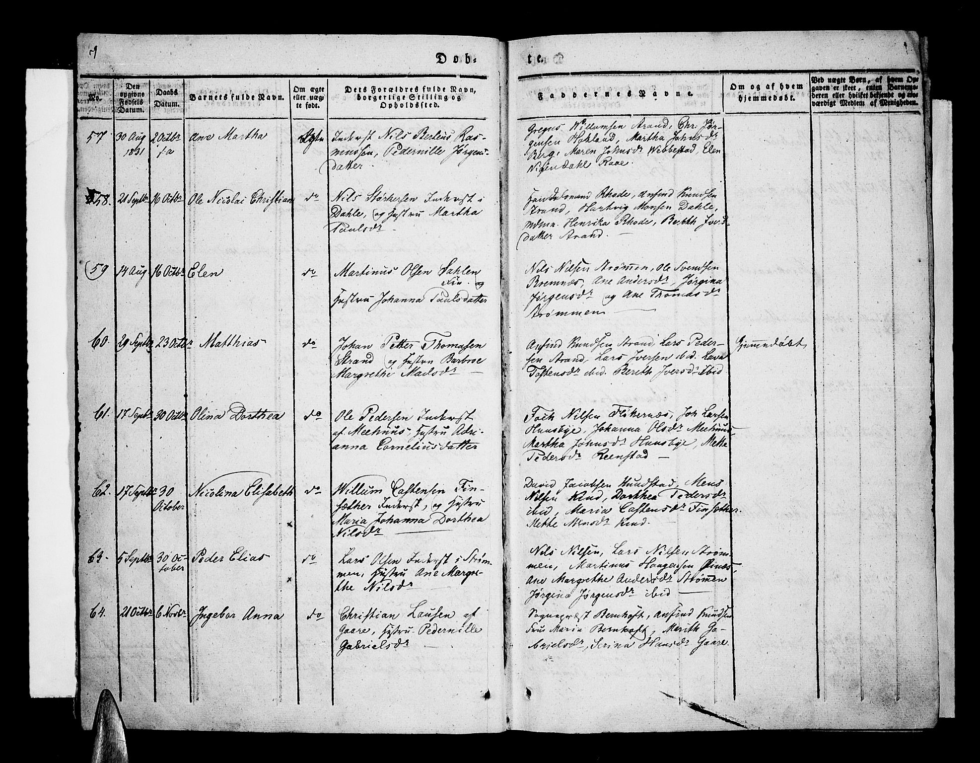 Kvæfjord sokneprestkontor, AV/SATØ-S-1323/G/Ga/Gaa/L0003kirke: Parish register (official) no. 3, 1830-1857, p. 7