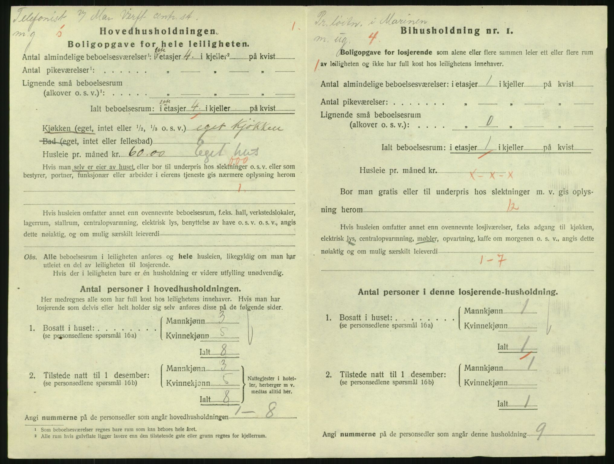 SAKO, 1920 census for Horten, 1920, p. 6042