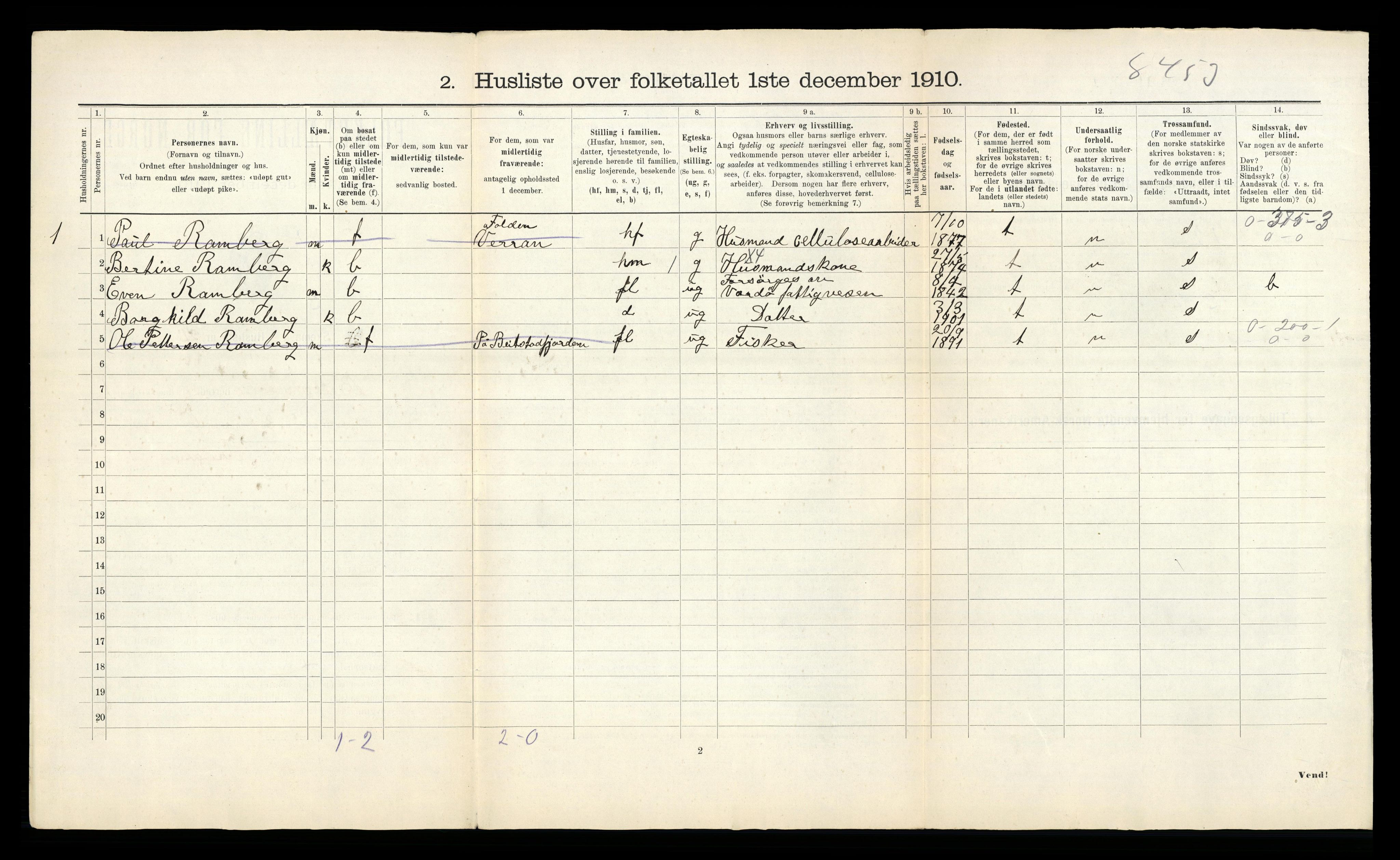 RA, 1910 census for Beitstad, 1910, p. 46