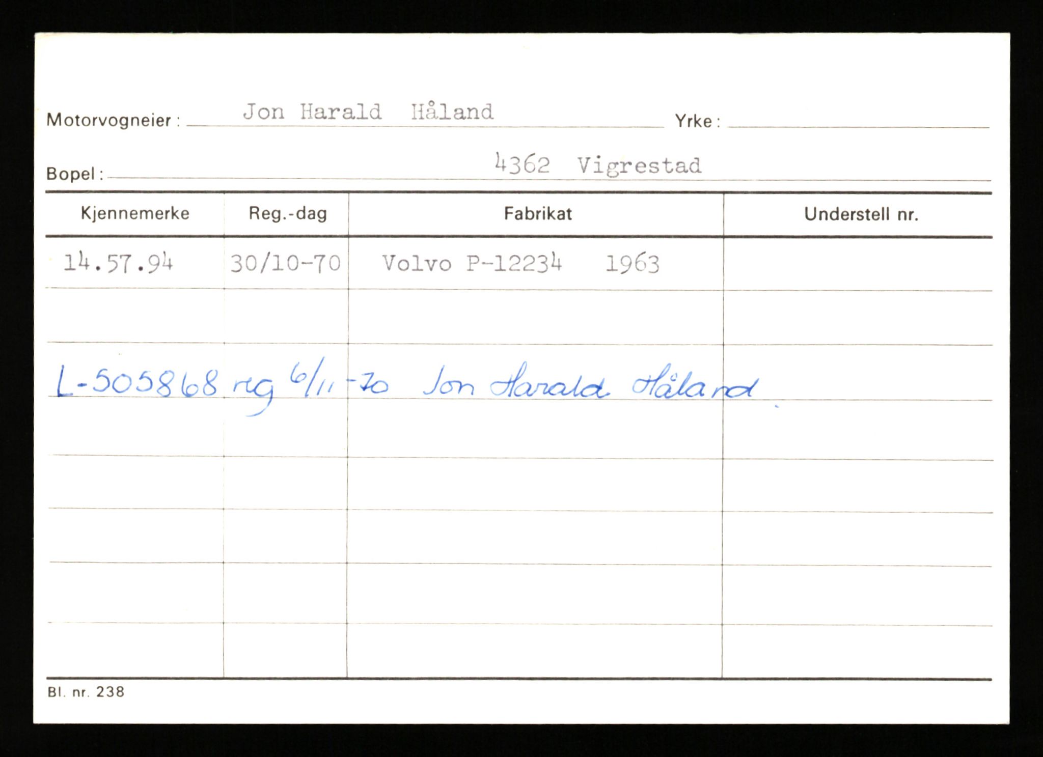 Stavanger trafikkstasjon, AV/SAST-A-101942/0/G/L0010: Registreringsnummer: 130000 - 239953, 1930-1971, p. 513