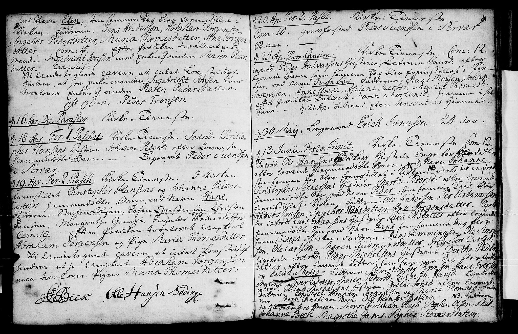 Loppa sokneprestkontor, SATØ/S-1339/H/Ha/L0001kirke: Parish register (official) no. 1 /2, 1753-1784, p. 8-9