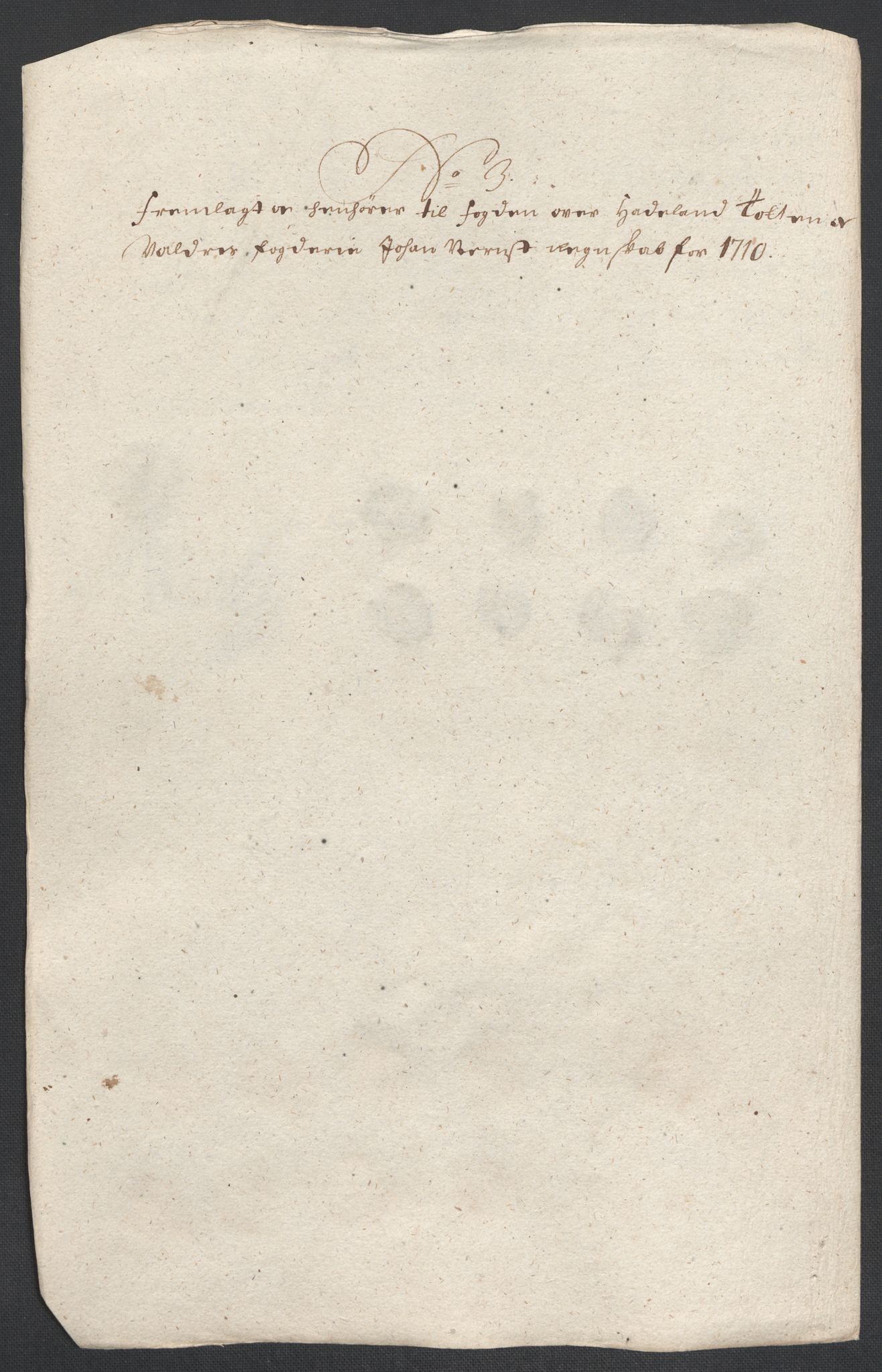 Rentekammeret inntil 1814, Reviderte regnskaper, Fogderegnskap, RA/EA-4092/R18/L1307: Fogderegnskap Hadeland, Toten og Valdres, 1710, p. 25