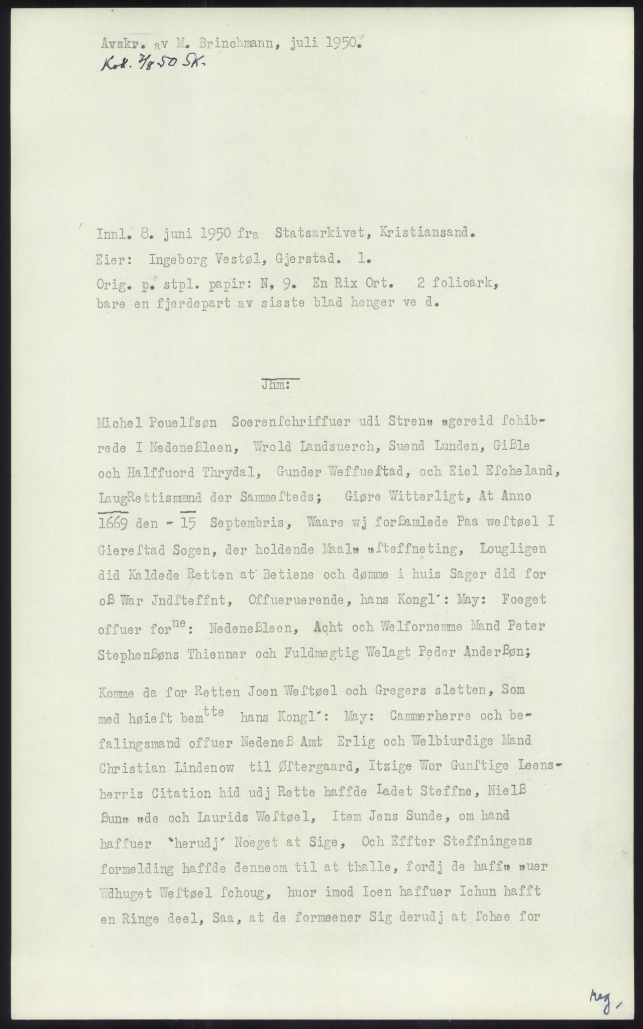 Samlinger til kildeutgivelse, Diplomavskriftsamlingen, AV/RA-EA-4053/H/Ha, p. 378