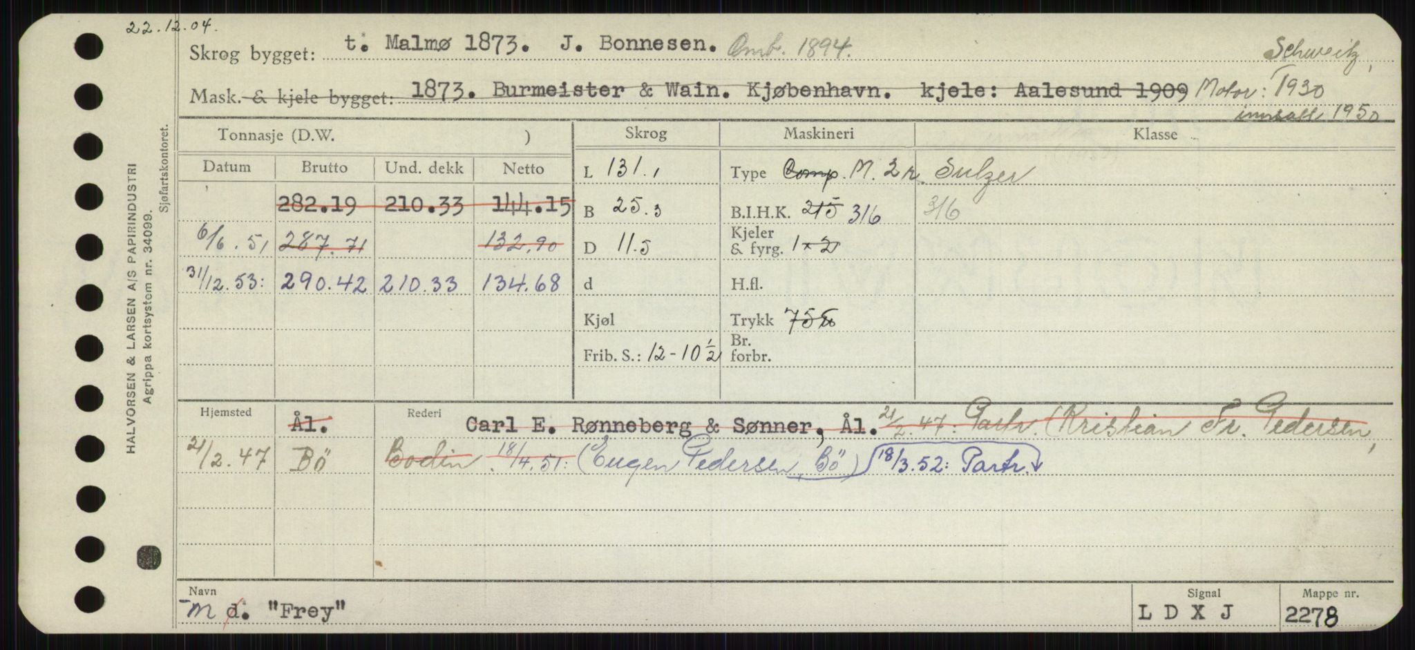 Sjøfartsdirektoratet med forløpere, Skipsmålingen, RA/S-1627/H/Hb/L0002: Fartøy, E-H, p. 173