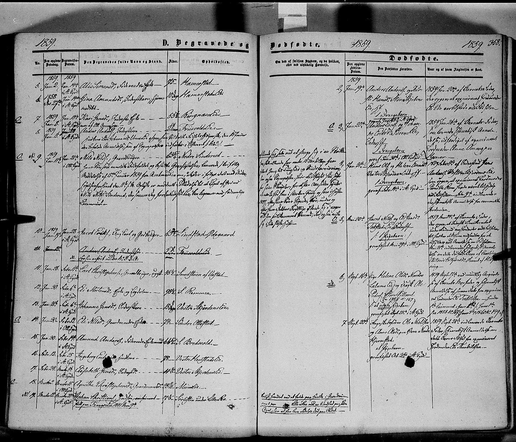 Stange prestekontor, SAH/PREST-002/K/L0012: Parish register (official) no. 12, 1852-1862, p. 358