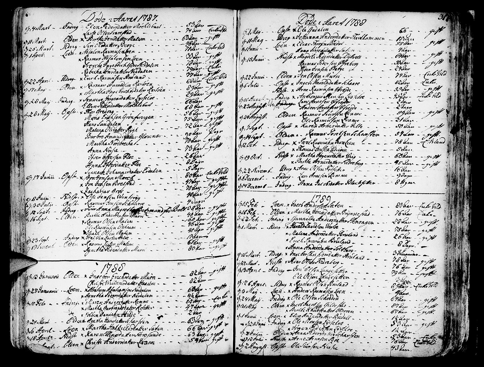 Innvik sokneprestembete, SAB/A-80501: Parish register (official) no. A 1, 1750-1816, p. 317
