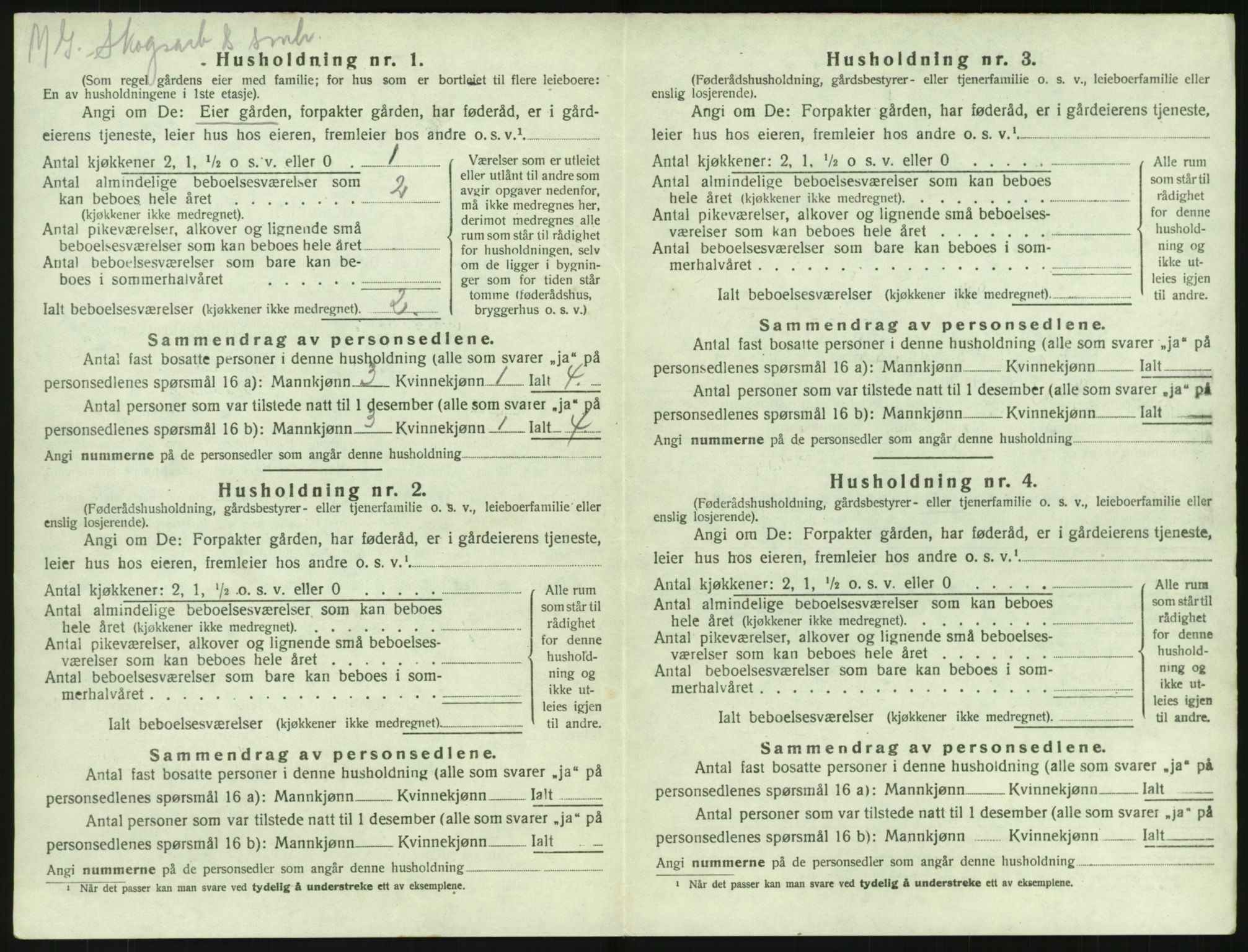 SAKO, 1920 census for Lardal, 1920, p. 966