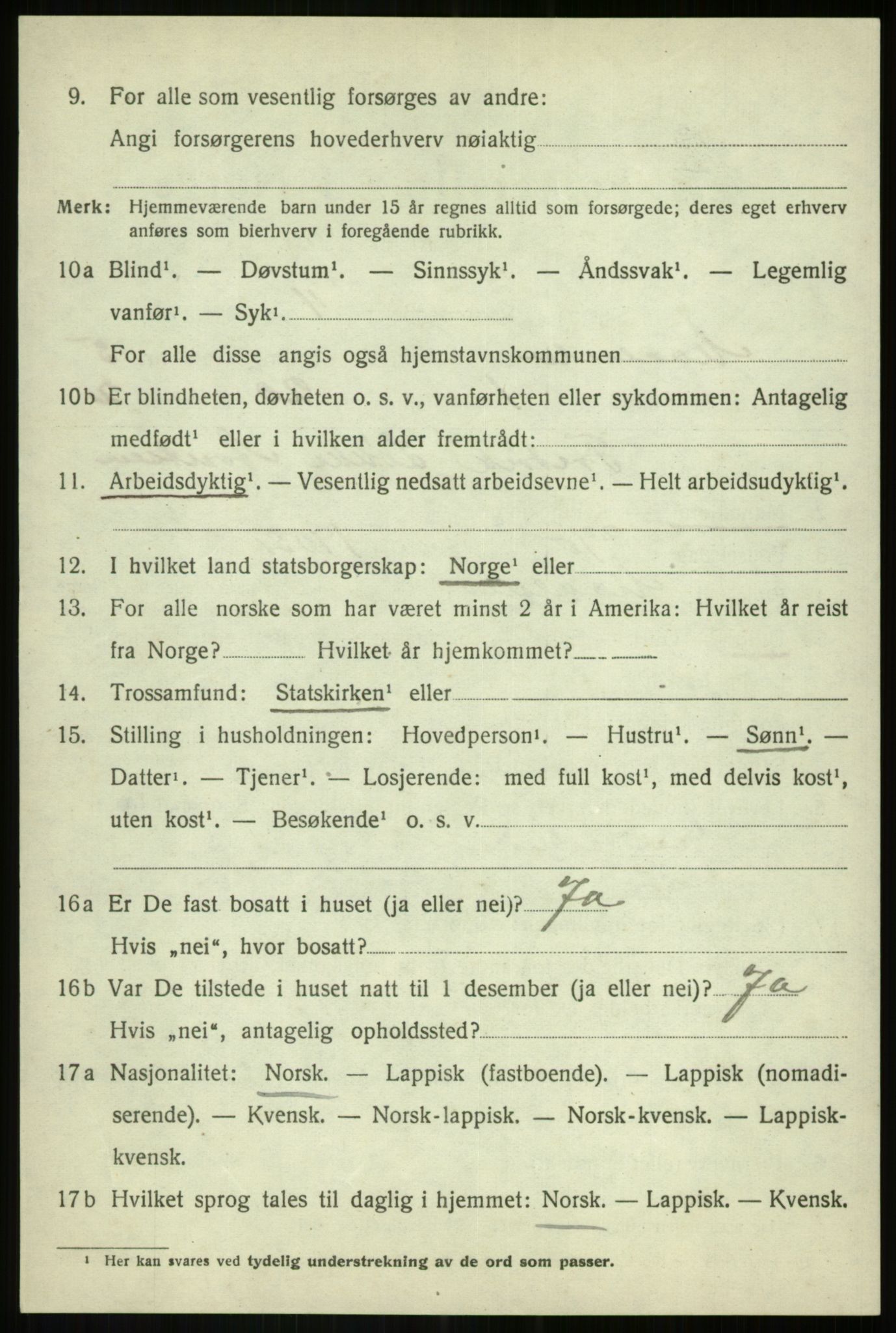 SATØ, 1920 census for Målselv, 1920, p. 3158