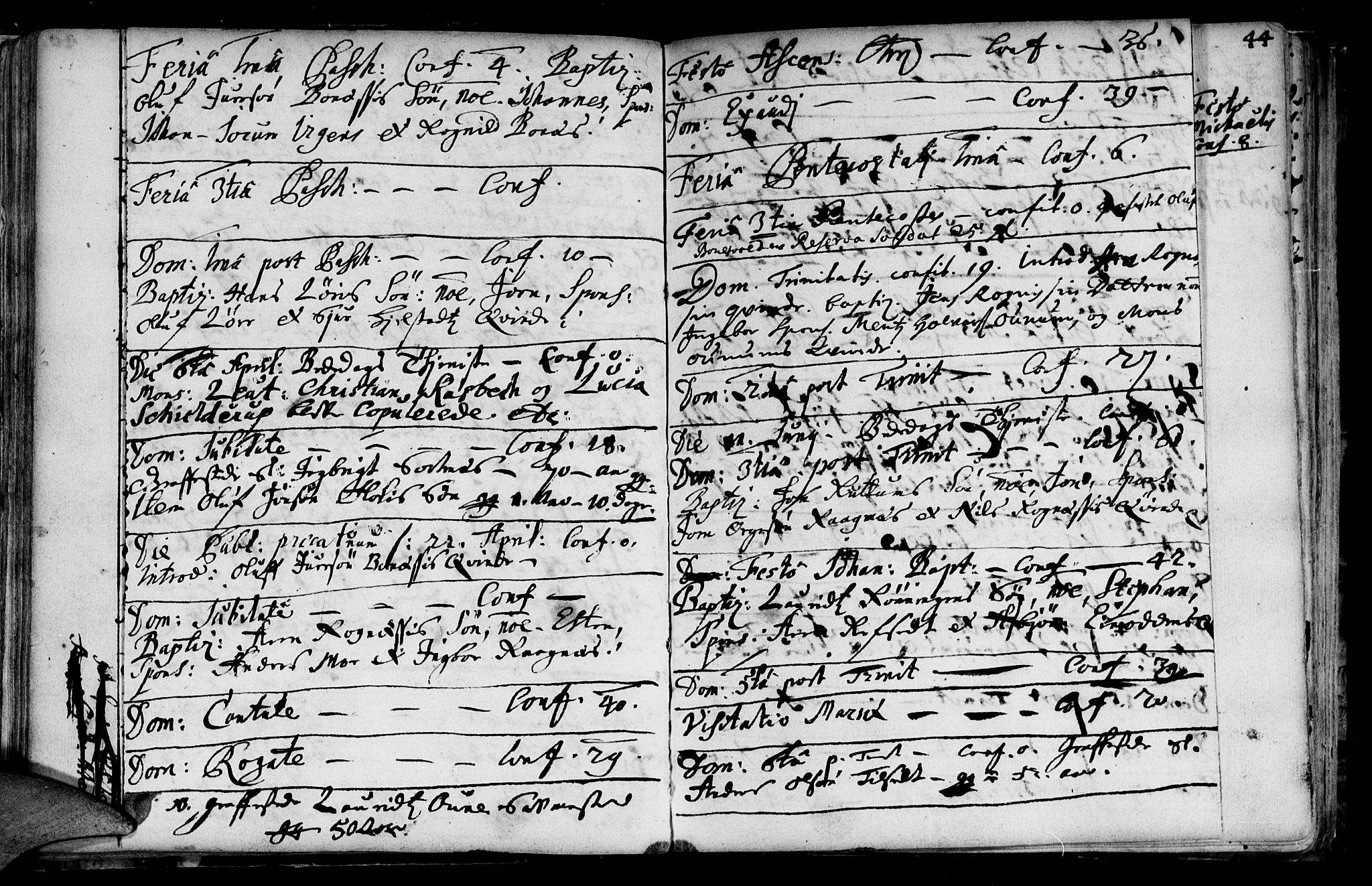 Ministerialprotokoller, klokkerbøker og fødselsregistre - Sør-Trøndelag, AV/SAT-A-1456/687/L0990: Parish register (official) no. 687A01, 1690-1746, p. 43