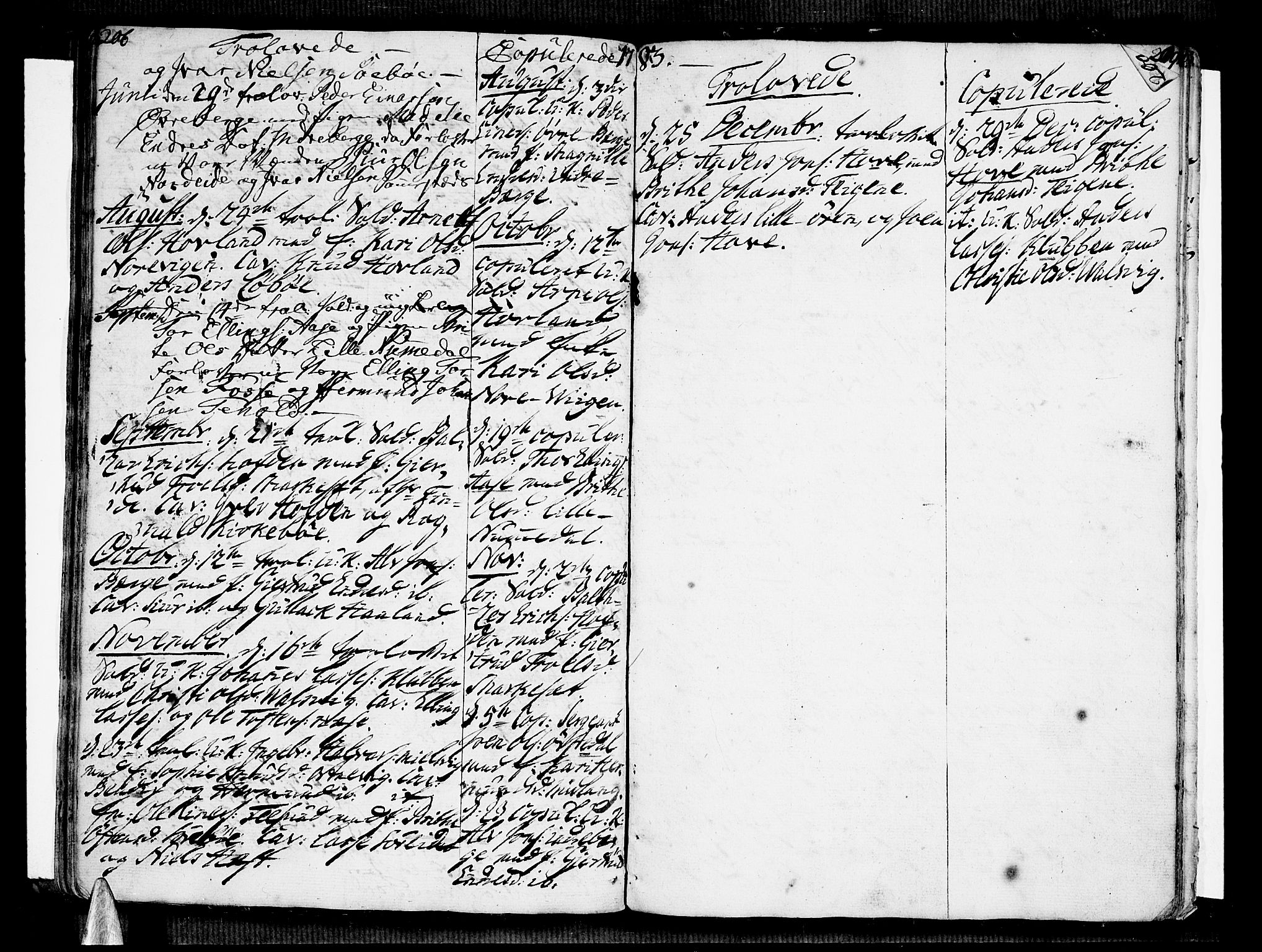 Vik sokneprestembete, AV/SAB-A-81501/H/Haa/Haaa/L0004: Parish register (official) no. A 4, 1772-1783, p. 206-207