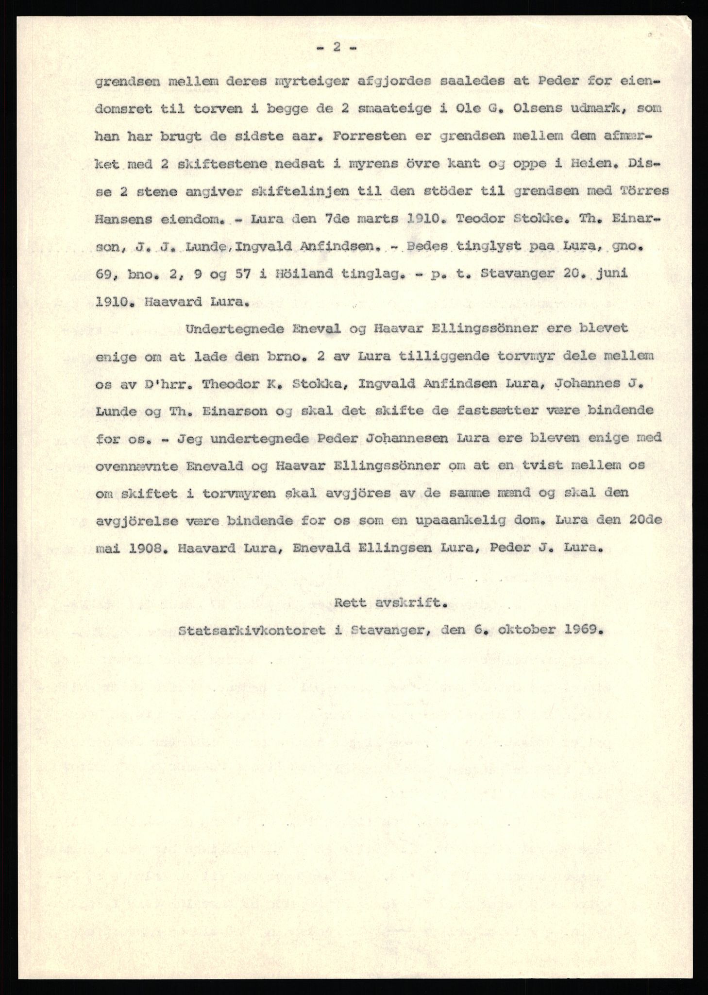 Statsarkivet i Stavanger, SAST/A-101971/03/Y/Yj/L0055: Avskrifter sortert etter gårdsnavn: Lunde nordre - Løining i Elven, 1750-1930, p. 507