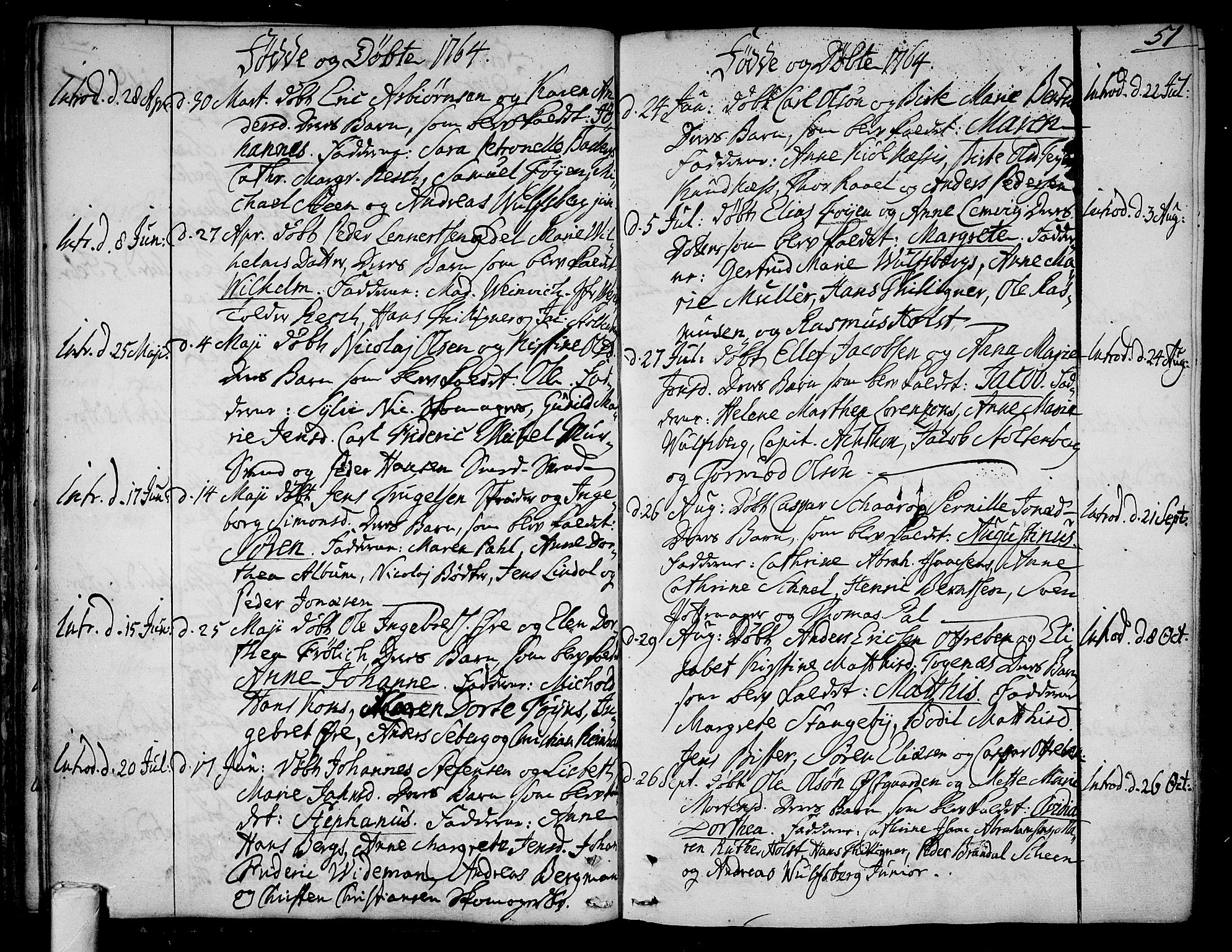 Tønsberg kirkebøker, SAKO/A-330/F/Fa/L0002: Parish register (official) no. I 2, 1760-1796, p. 51