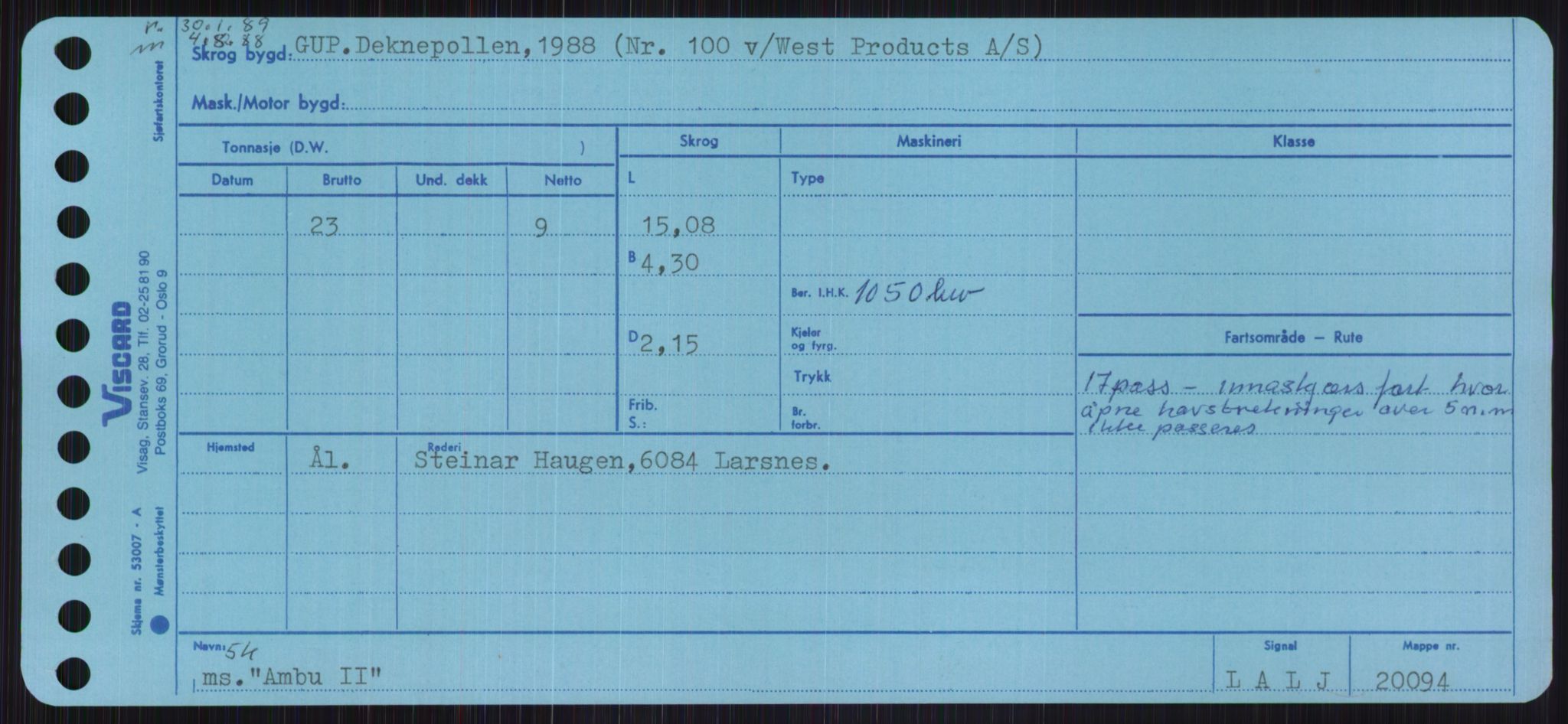 Sjøfartsdirektoratet med forløpere, Skipsmålingen, AV/RA-S-1627/H/Ha/L0001/0001: Fartøy, A-Eig / Fartøy A-Bjøn, p. 175