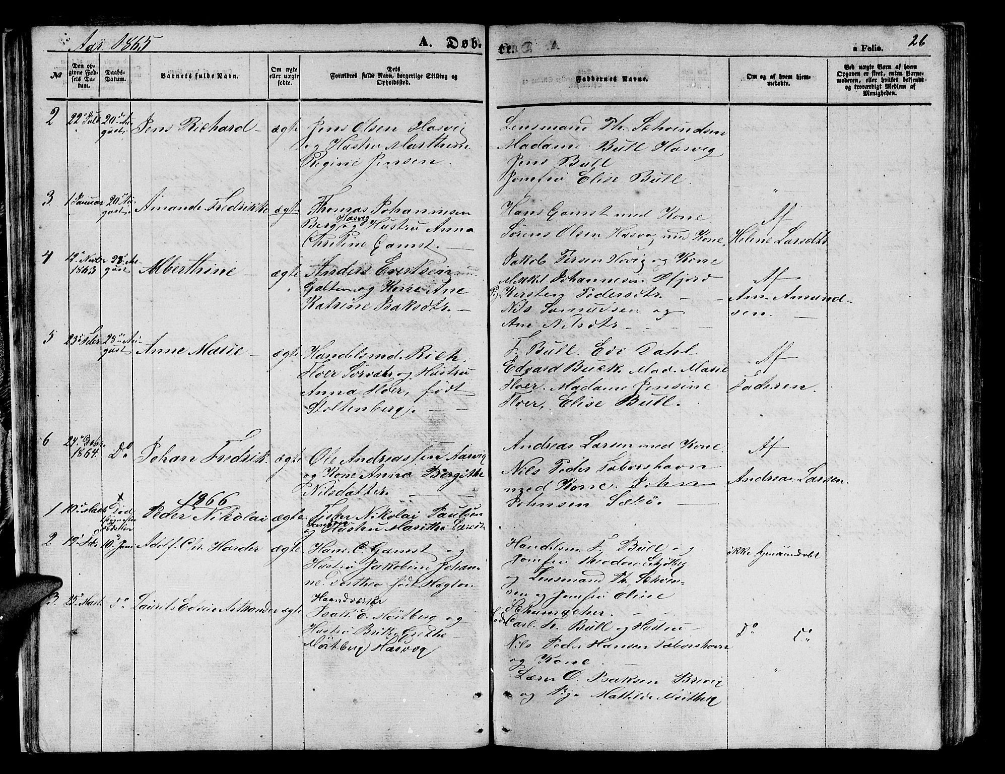 Loppa sokneprestkontor, SATØ/S-1339/H/Hb/L0003klokker: Parish register (copy) no. 3, 1853-1880, p. 26