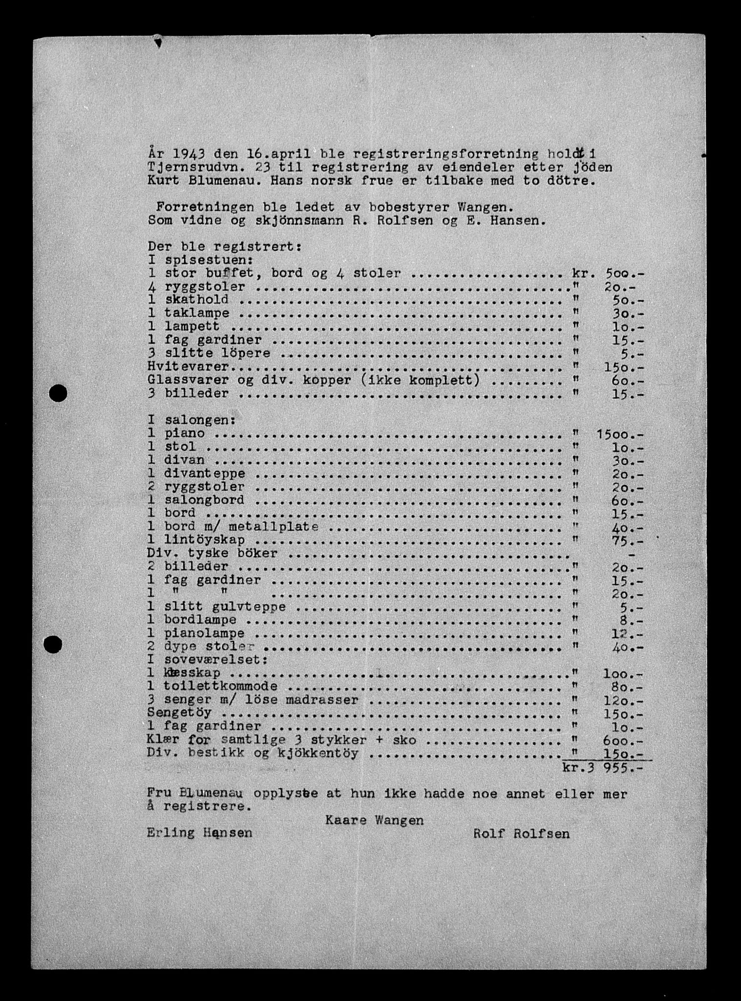 Justisdepartementet, Tilbakeføringskontoret for inndratte formuer, AV/RA-S-1564/H/Hc/Hcc/L0926: --, 1945-1947, p. 169