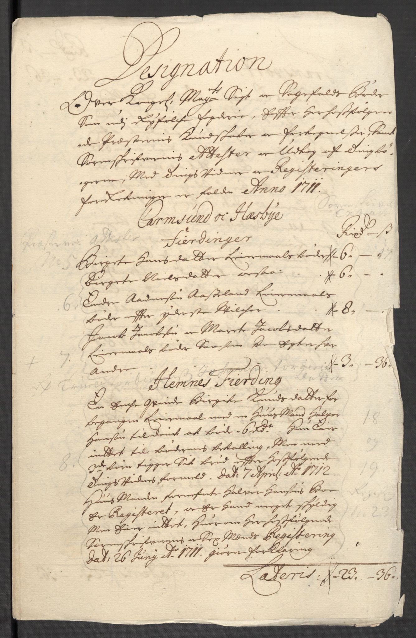 Rentekammeret inntil 1814, Reviderte regnskaper, Fogderegnskap, AV/RA-EA-4092/R47/L2864: Fogderegnskap Ryfylke, 1711, p. 21