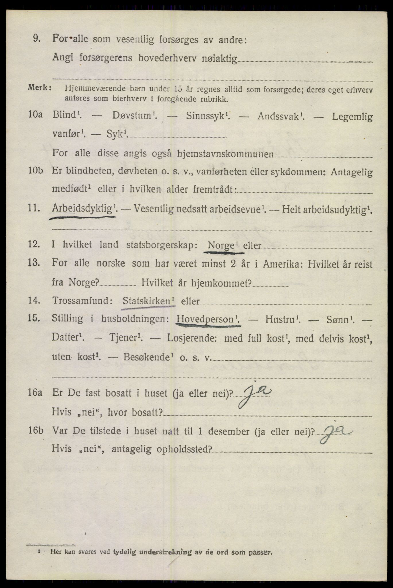 SAKO, 1920 census for Strømm, 1920, p. 3466