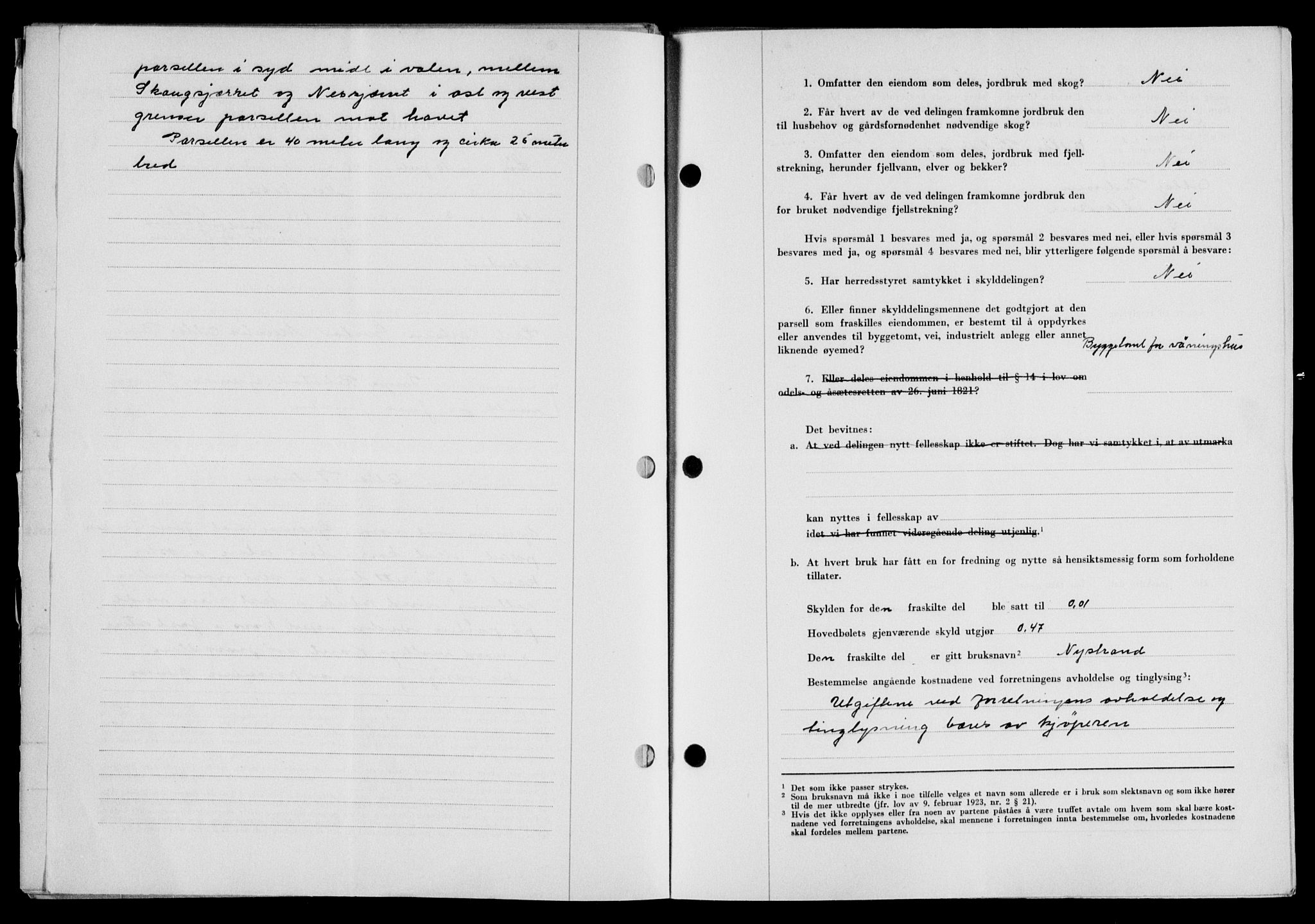 Lofoten sorenskriveri, SAT/A-0017/1/2/2C/L0019a: Mortgage book no. 19a, 1948-1948, Diary no: : 1793/1948