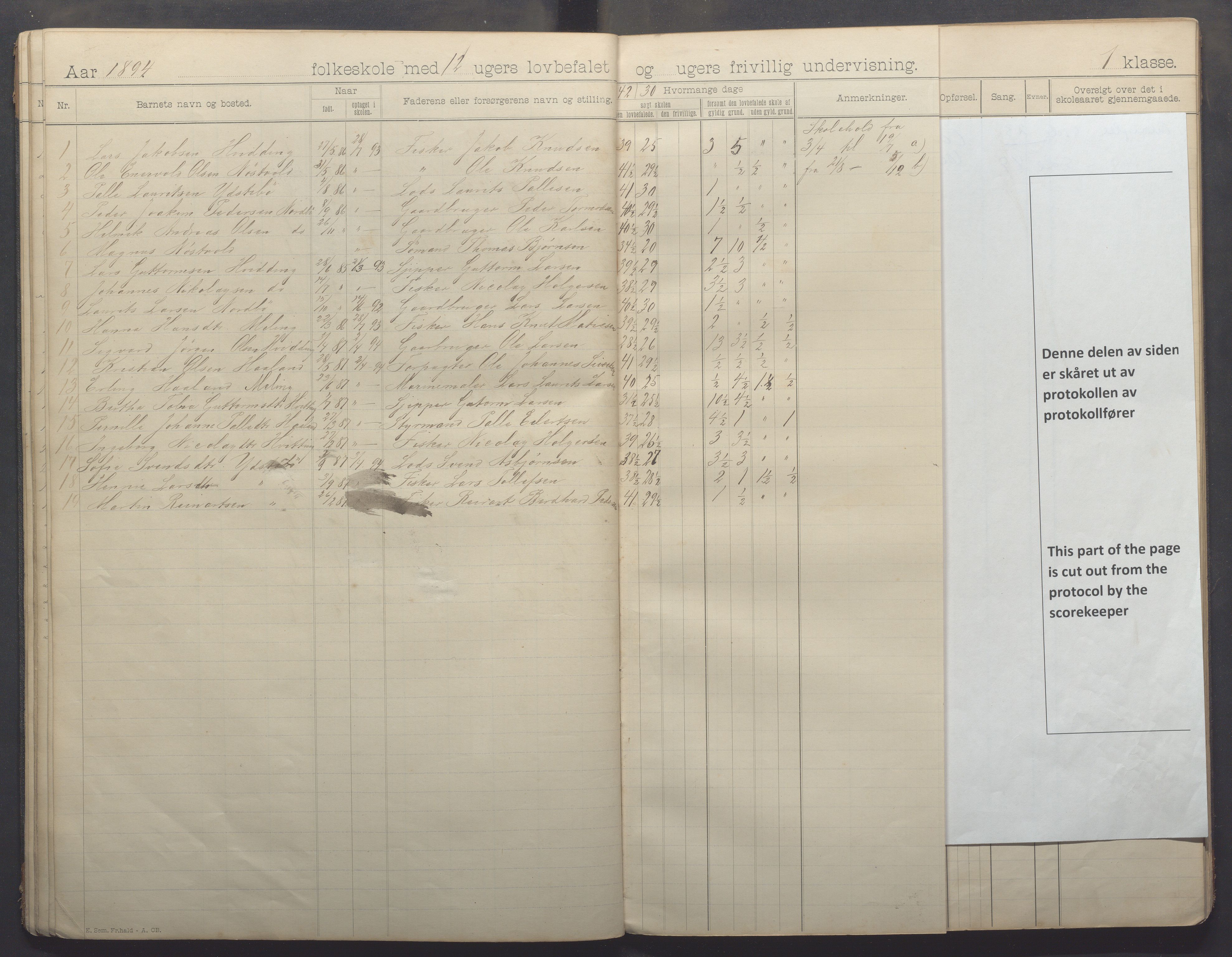 Kvitsøy kommune - Skolestyret, IKAR/K-100574/H/L0001: Skoleprotokoll, 1892-1896, p. 21