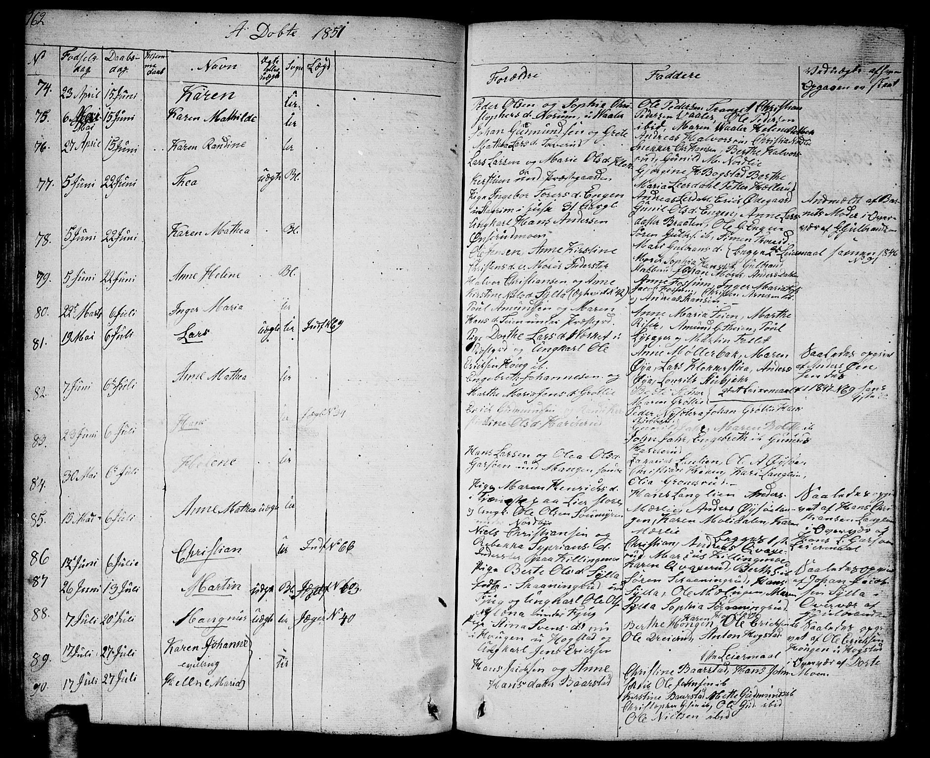 Aurskog prestekontor Kirkebøker, AV/SAO-A-10304a/G/Ga/L0002: Parish register (copy) no. I 2, 1829-1857, p. 162