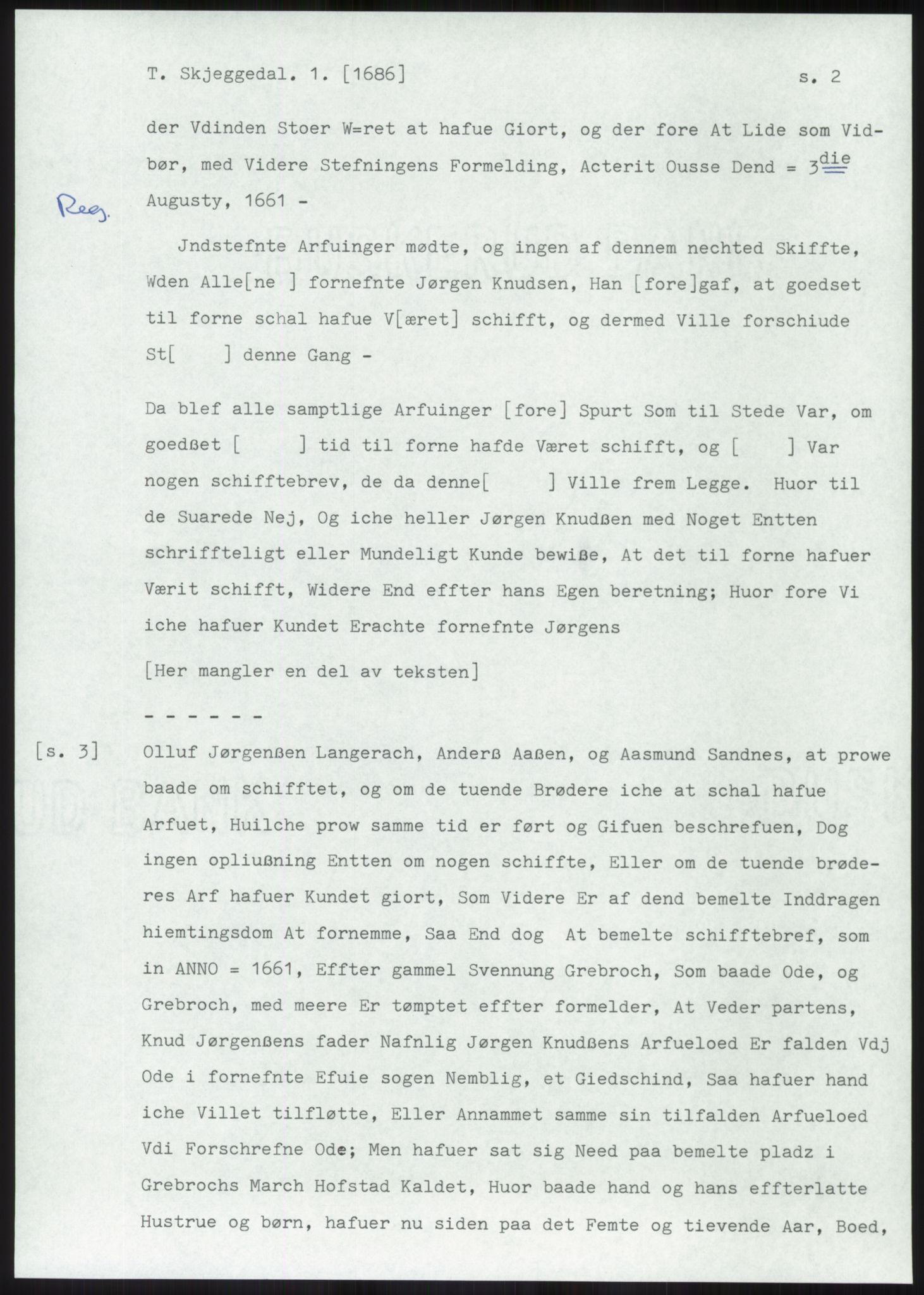 Samlinger til kildeutgivelse, Diplomavskriftsamlingen, AV/RA-EA-4053/H/Ha, p. 2115