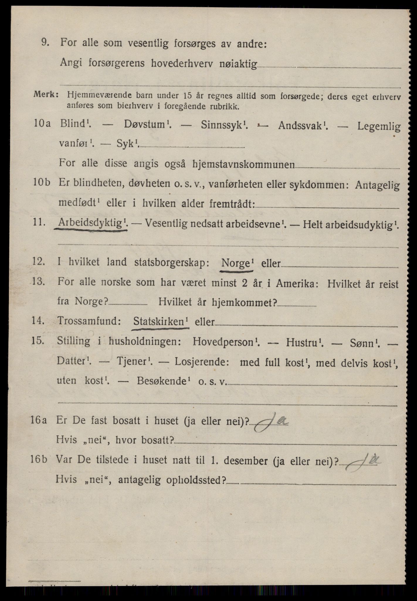 SAT, 1920 census for Edøy, 1920, p. 2203