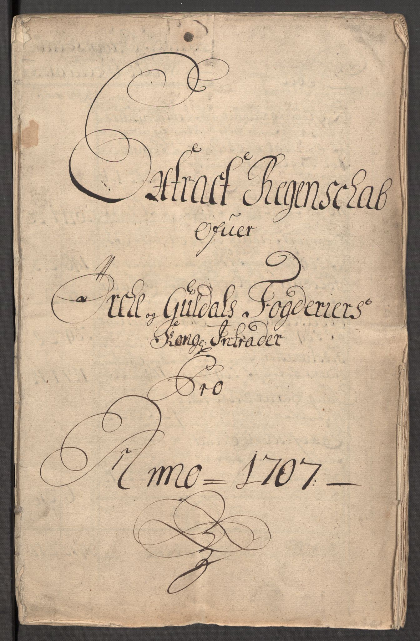 Rentekammeret inntil 1814, Reviderte regnskaper, Fogderegnskap, AV/RA-EA-4092/R60/L3957: Fogderegnskap Orkdal og Gauldal, 1707, p. 3