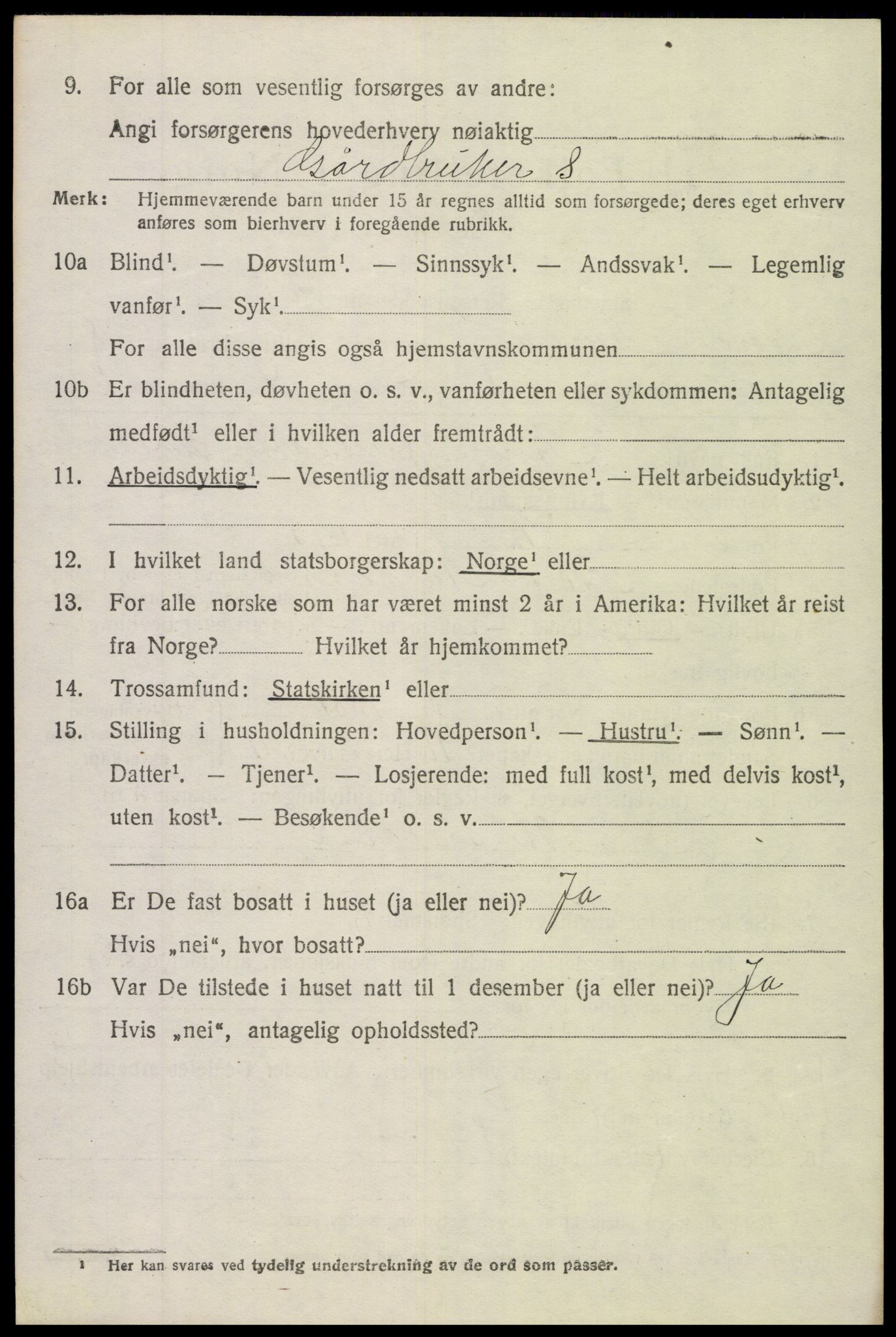 SAH, 1920 census for Nord-Aurdal, 1920, p. 6771