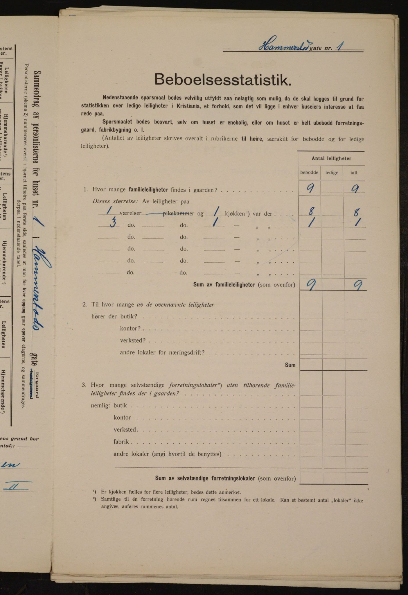 OBA, Municipal Census 1912 for Kristiania, 1912, p. 34490