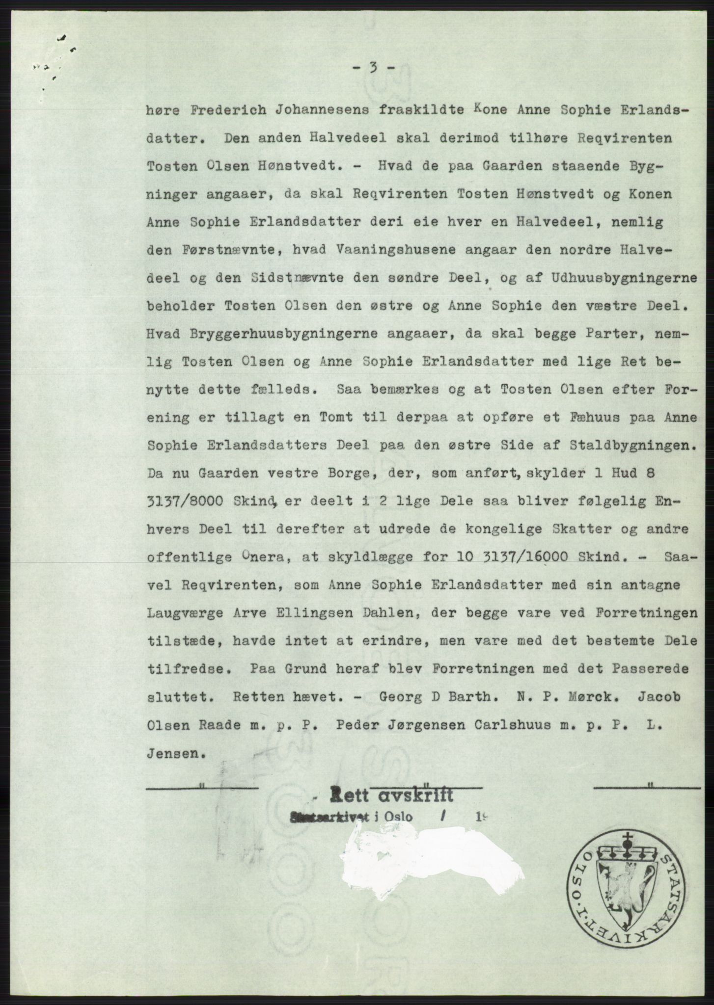 Statsarkivet i Oslo, AV/SAO-A-10621/Z/Zd/L0015: Avskrifter, j.nr 2-699/1962, 1962, p. 140