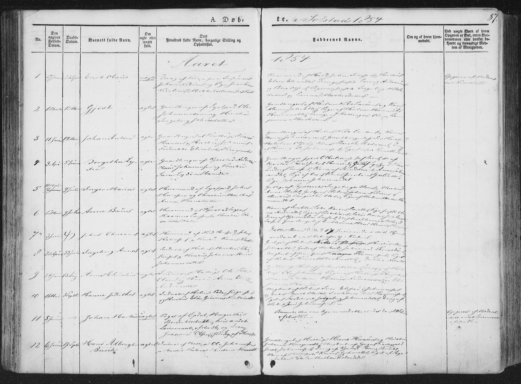 Ministerialprotokoller, klokkerbøker og fødselsregistre - Nordland, AV/SAT-A-1459/810/L0145: Parish register (official) no. 810A07 /2, 1841-1862, p. 87