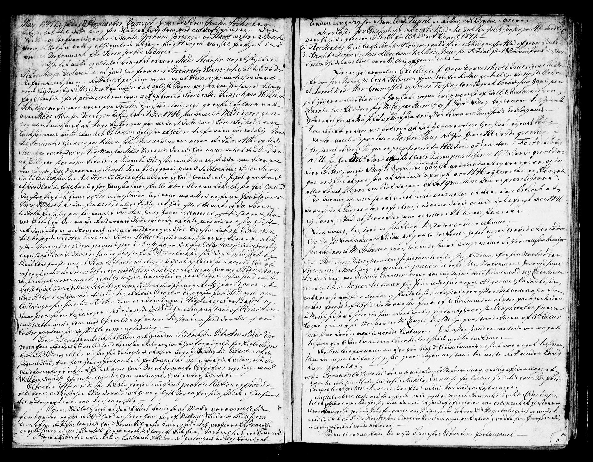 Bamble sorenskriveri, SAKO/A-214/F/Fa/Faa/L0014a: Tingbok, 1747-1750, p. 5