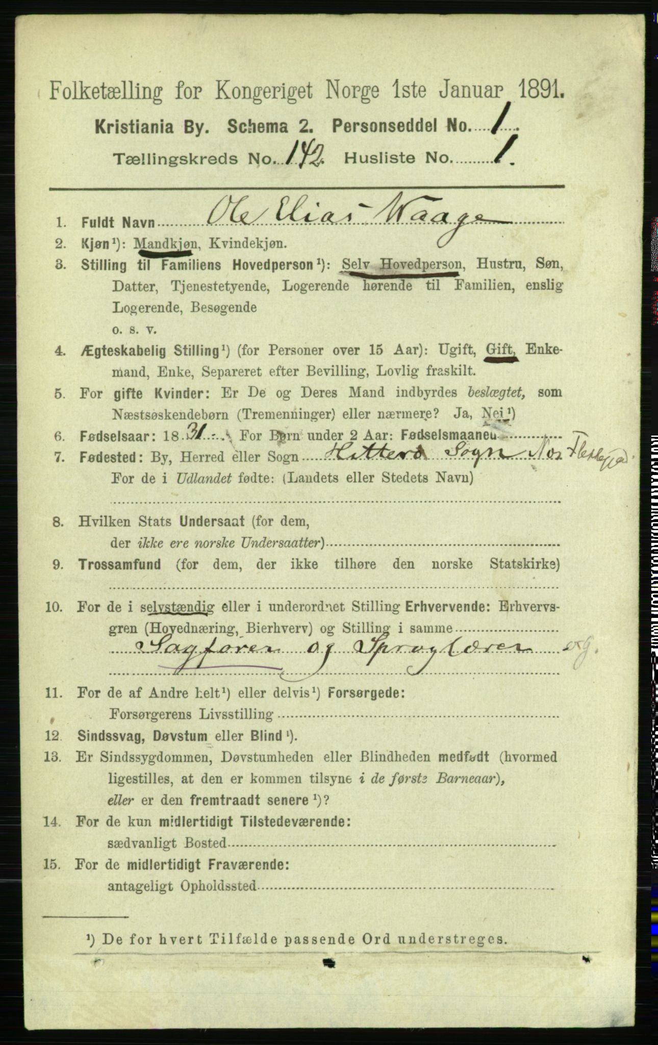 RA, 1891 census for 0301 Kristiania, 1891, p. 78344