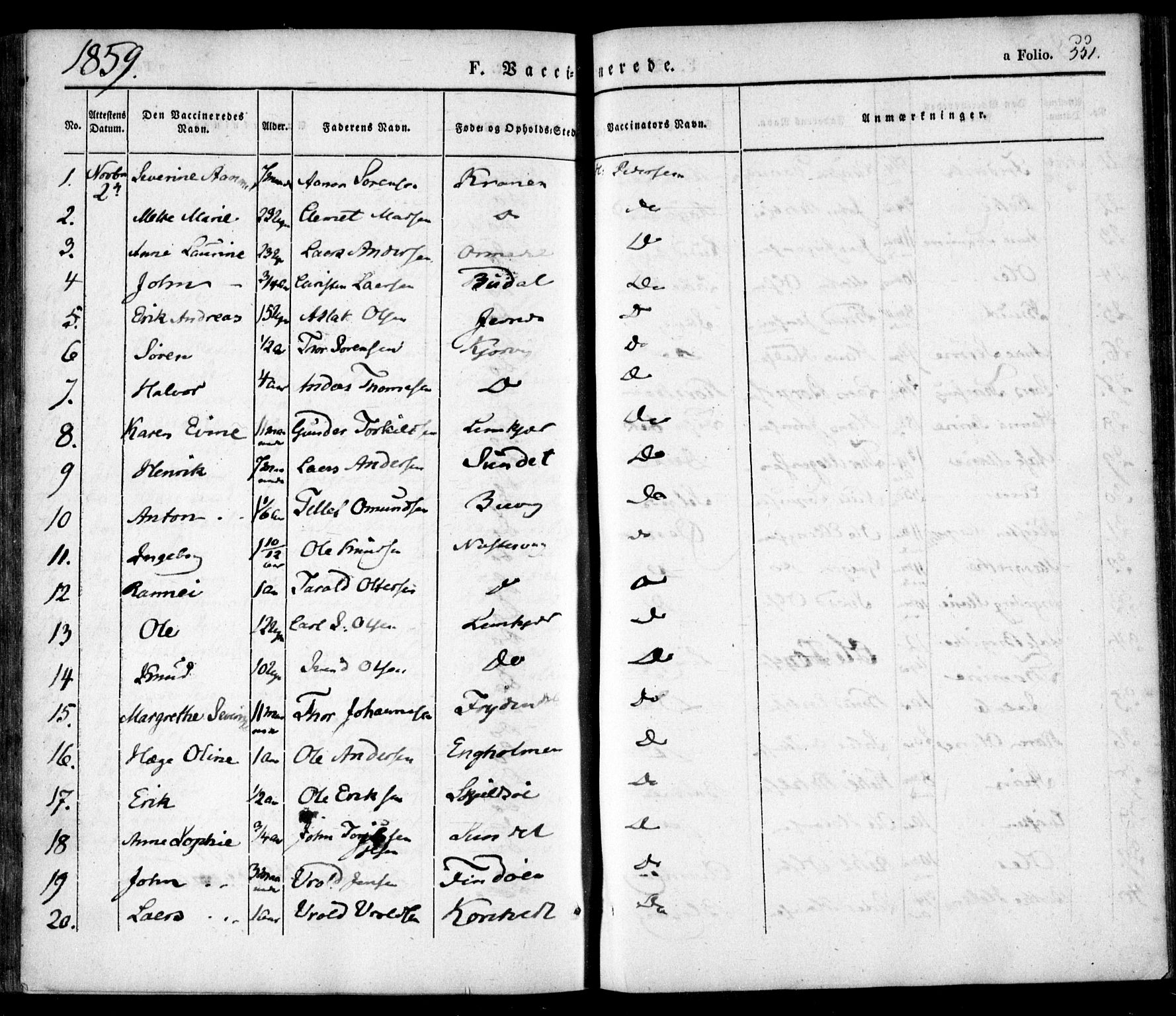 Søndeled sokneprestkontor, AV/SAK-1111-0038/F/Fa/L0002: Parish register (official) no. A 2, 1839-1860, p. 551