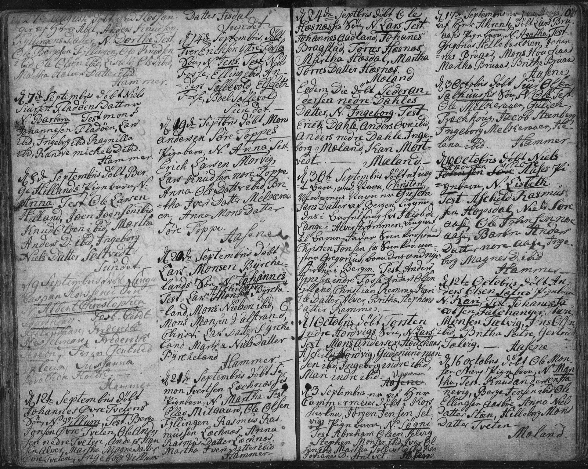 Hamre sokneprestembete, SAB/A-75501/H/Ha/Haa/Haaa/L0008: Parish register (official) no. A 8, 1778-1804, p. 111