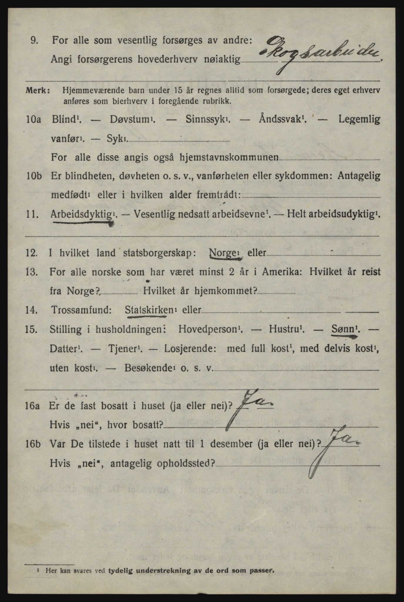 SAO, 1920 census for Aremark, 1920, p. 3418