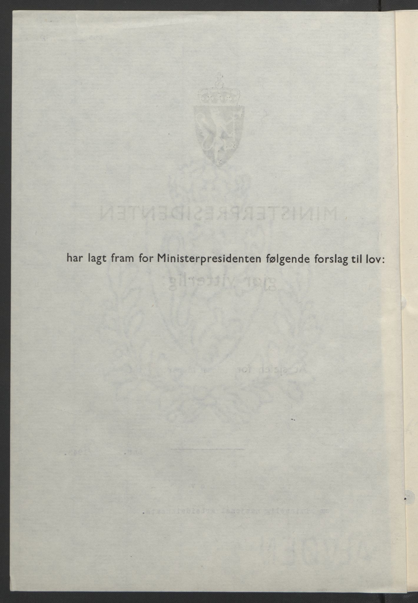 NS-administrasjonen 1940-1945 (Statsrådsekretariatet, de kommisariske statsråder mm), RA/S-4279/D/Db/L0099: Lover, 1943, p. 133