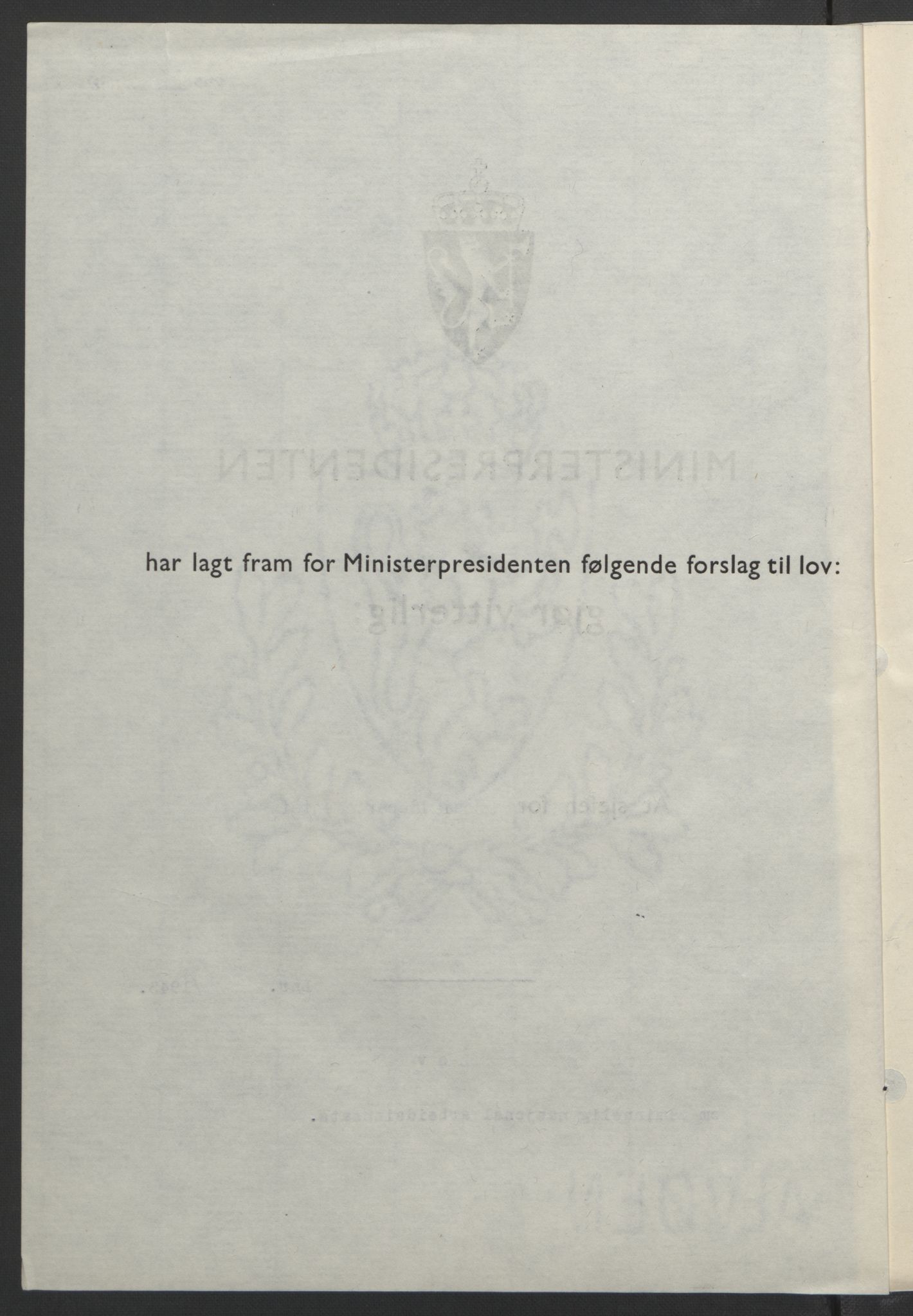 NS-administrasjonen 1940-1945 (Statsrådsekretariatet, de kommisariske statsråder mm), AV/RA-S-4279/D/Db/L0099: Lover, 1943, p. 133