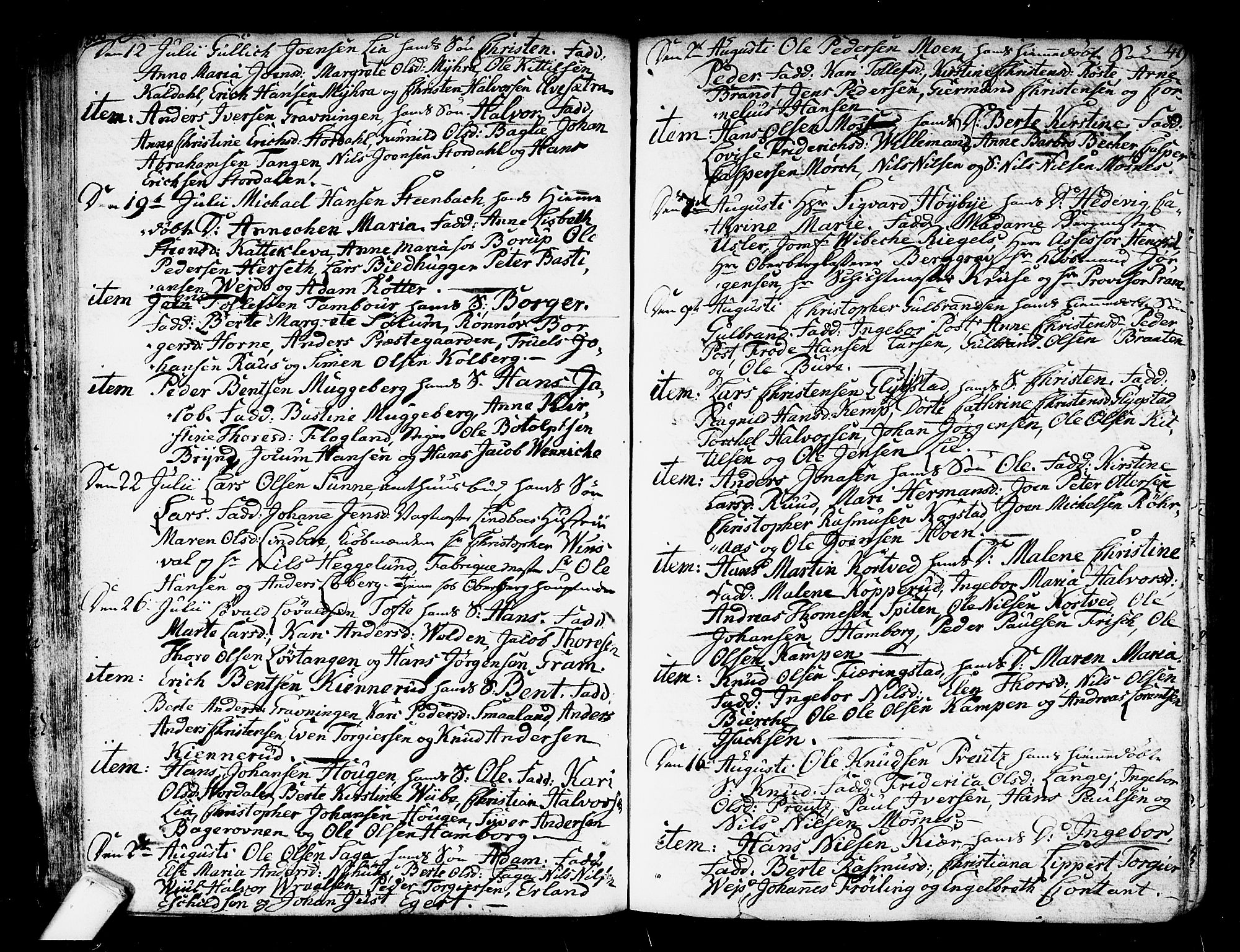 Kongsberg kirkebøker, SAKO/A-22/F/Fa/L0007: Parish register (official) no. I 7, 1795-1816, p. 49