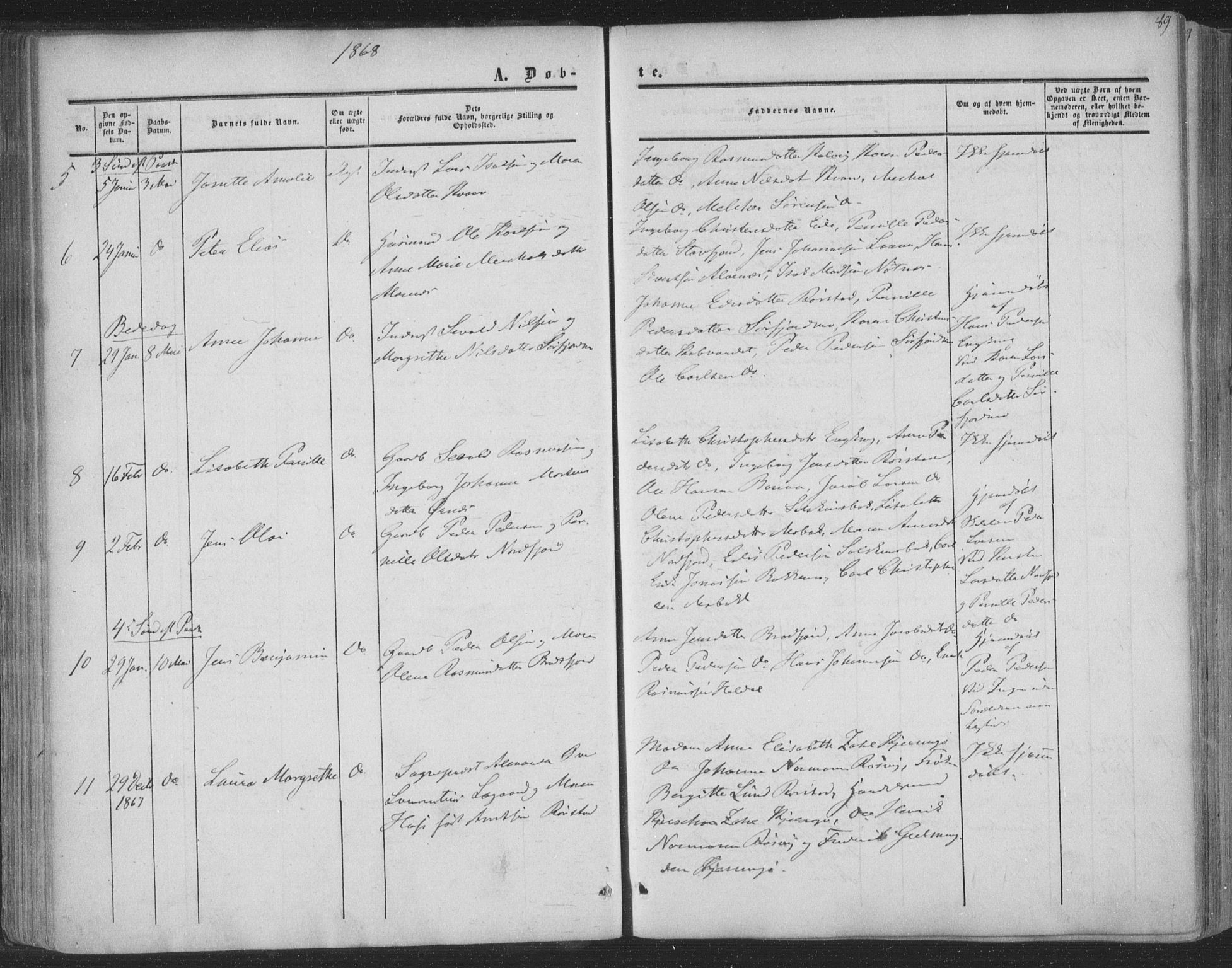 Ministerialprotokoller, klokkerbøker og fødselsregistre - Nordland, SAT/A-1459/853/L0770: Parish register (official) no. 853A09, 1857-1870, p. 89