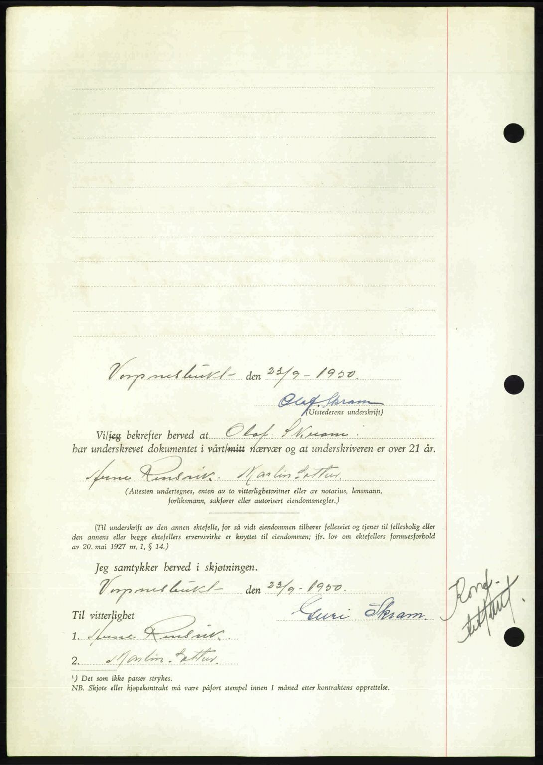 Nordmøre sorenskriveri, AV/SAT-A-4132/1/2/2Ca: Mortgage book no. A116, 1950-1950, Diary no: : 3207/1950