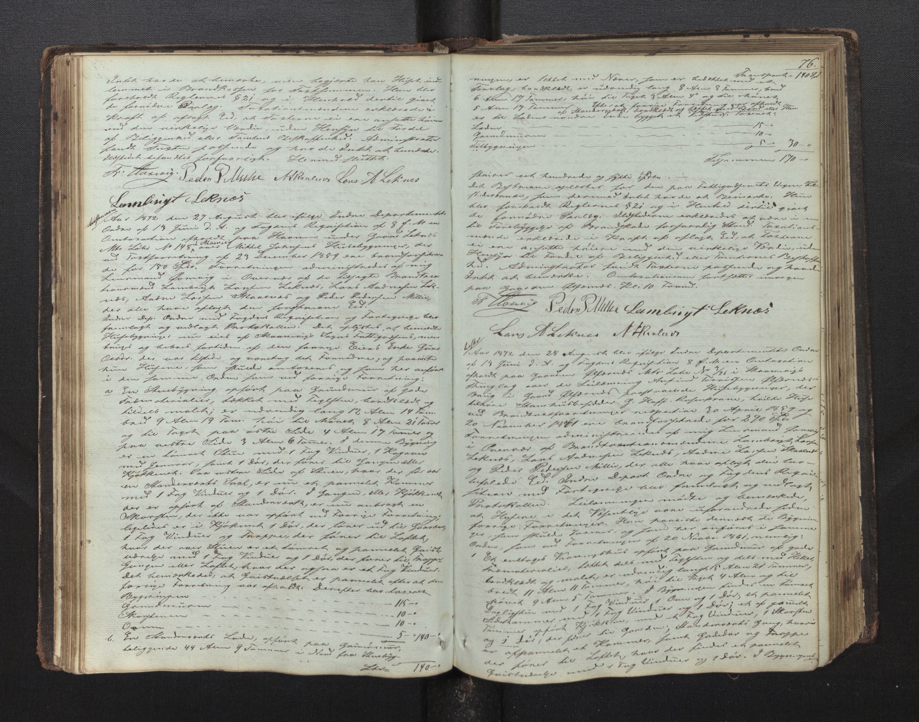 Lensmannen i Skånevik, AV/SAB-A-34901/0012/L0001: Branntakstprotokoll, 1846-1892, p. 75b-76a